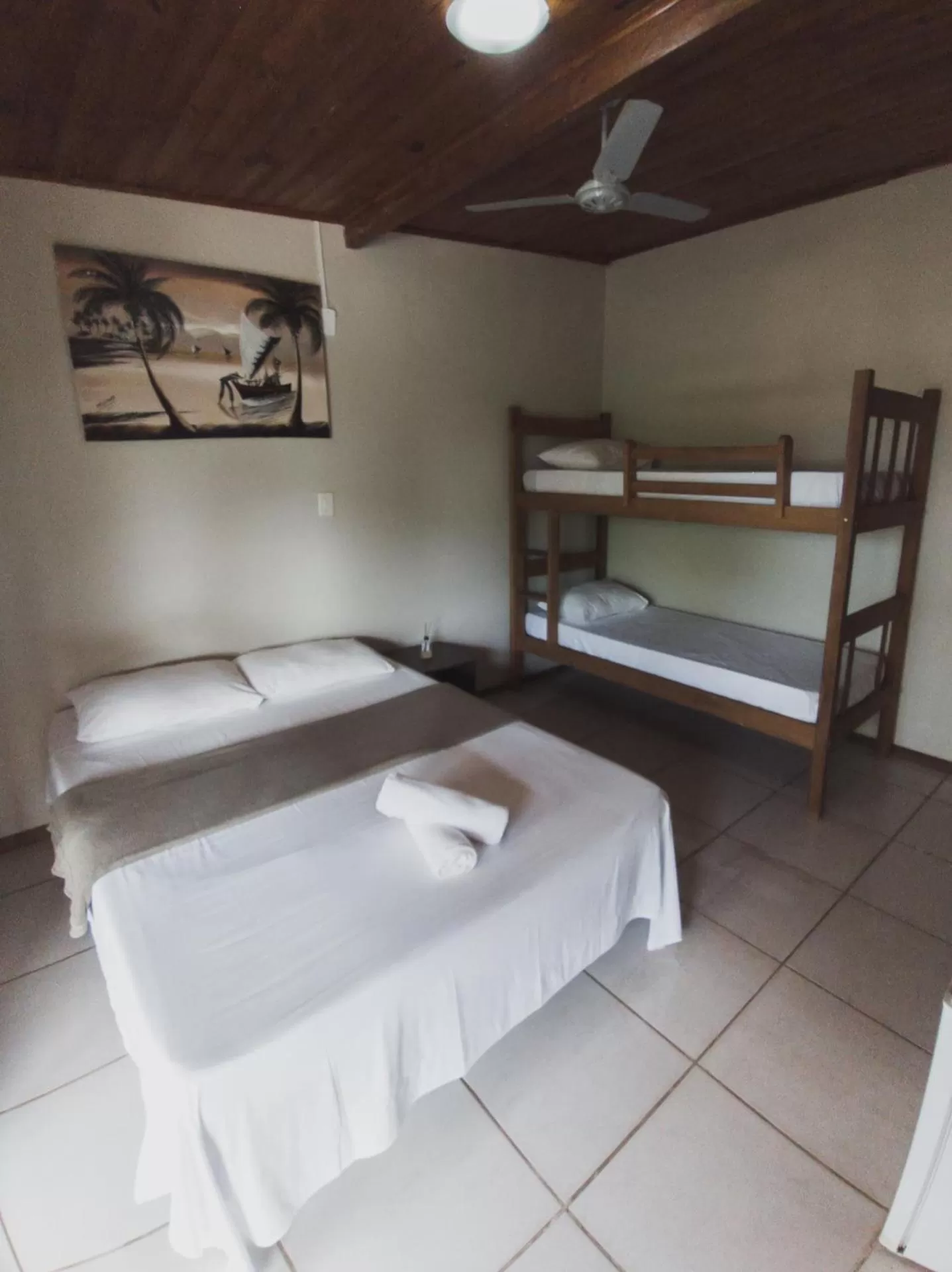 Bed in Pousada La Cabana