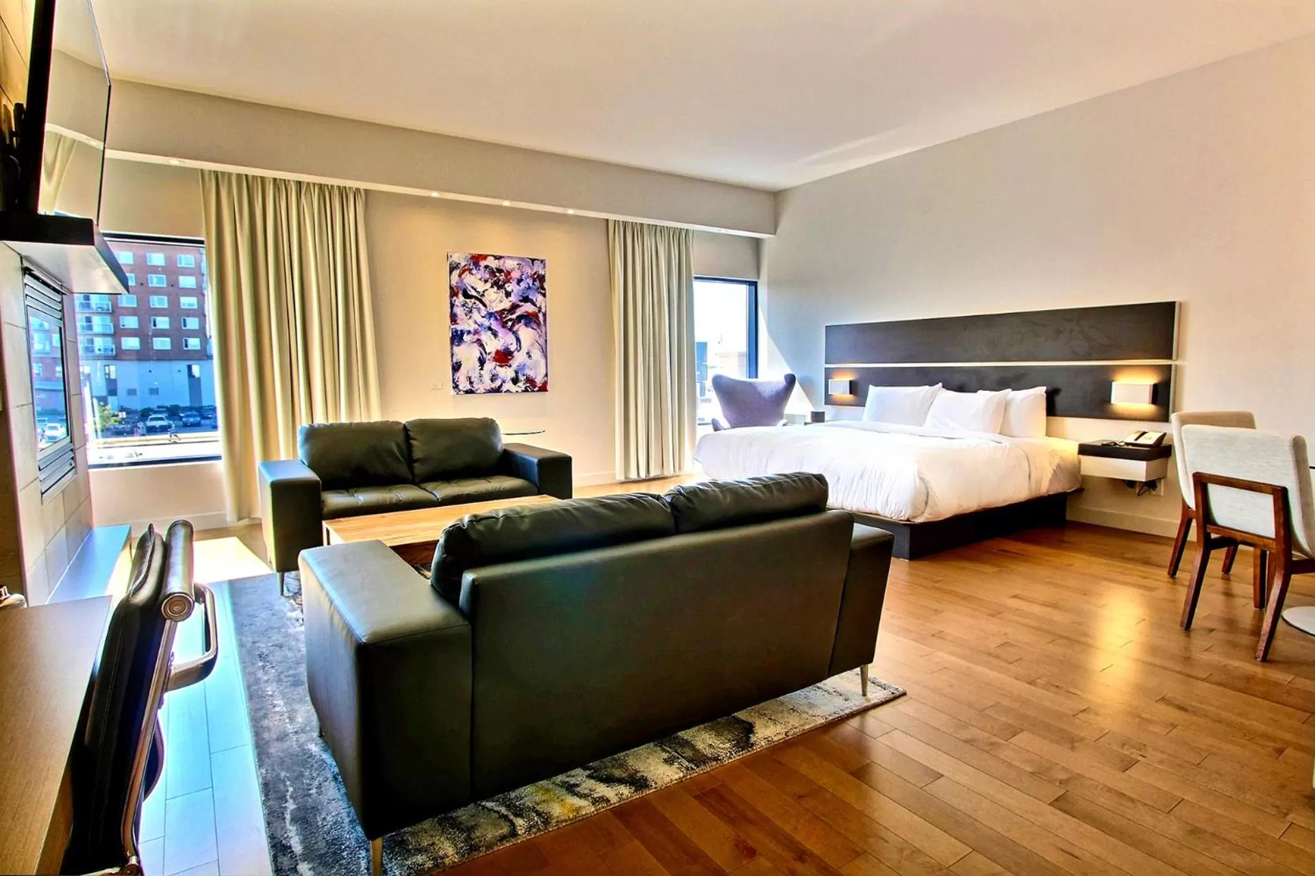 Living room, Bed in Hôtel Le Navigateur