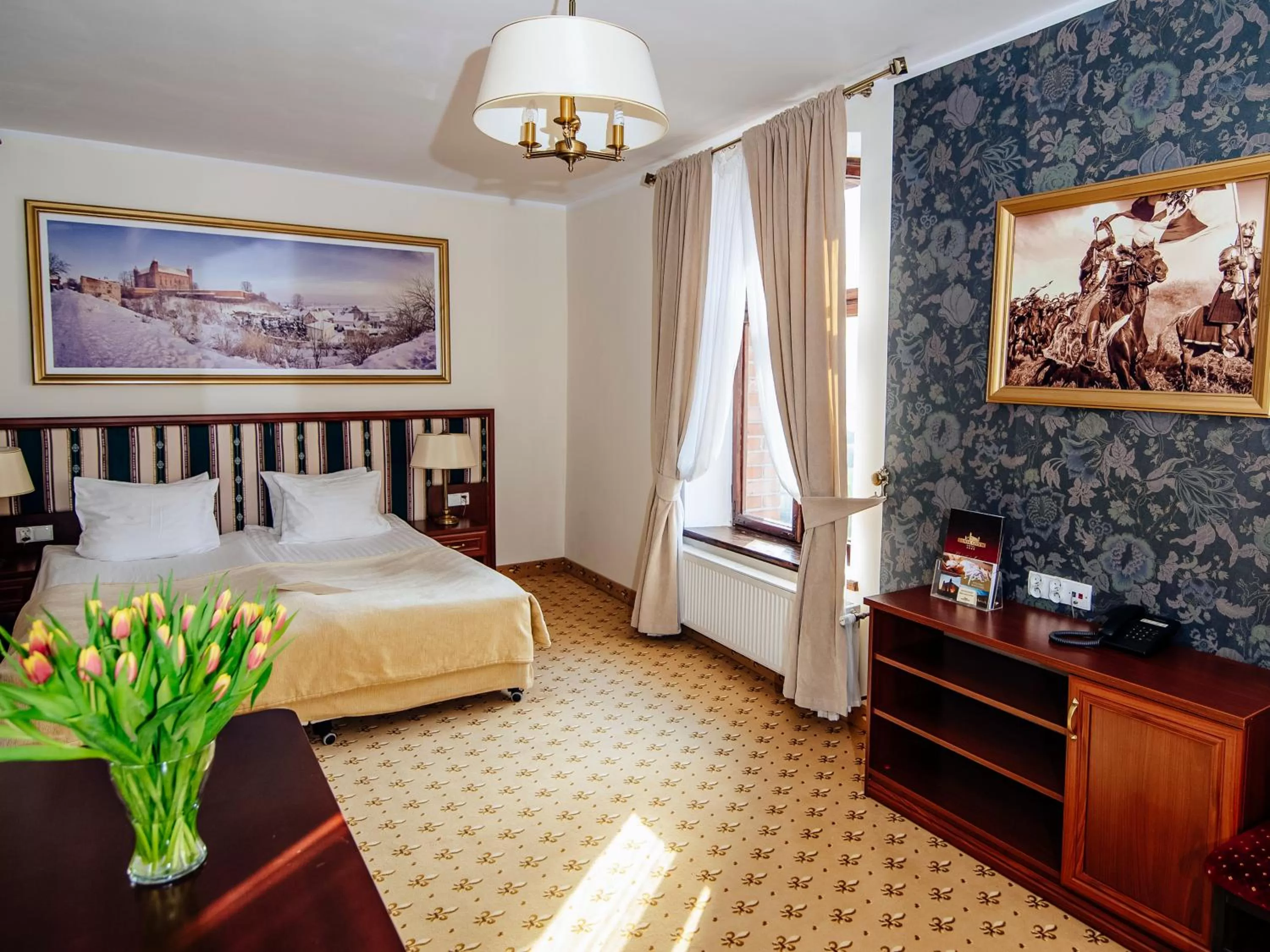 Bed in Hotel Zamek Gniew