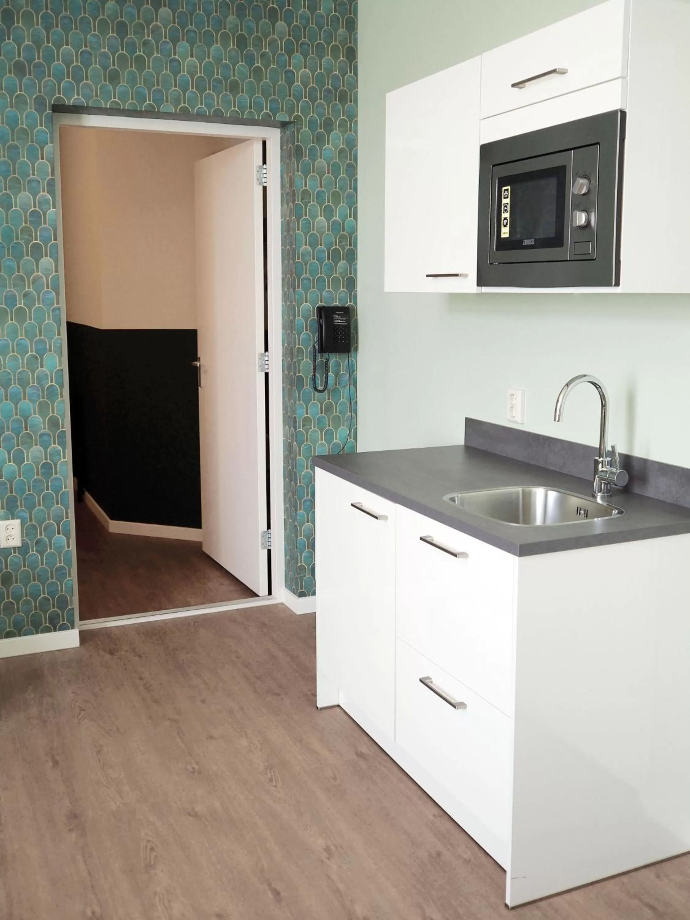 Kitchen or kitchenette in Hotel Sebel
