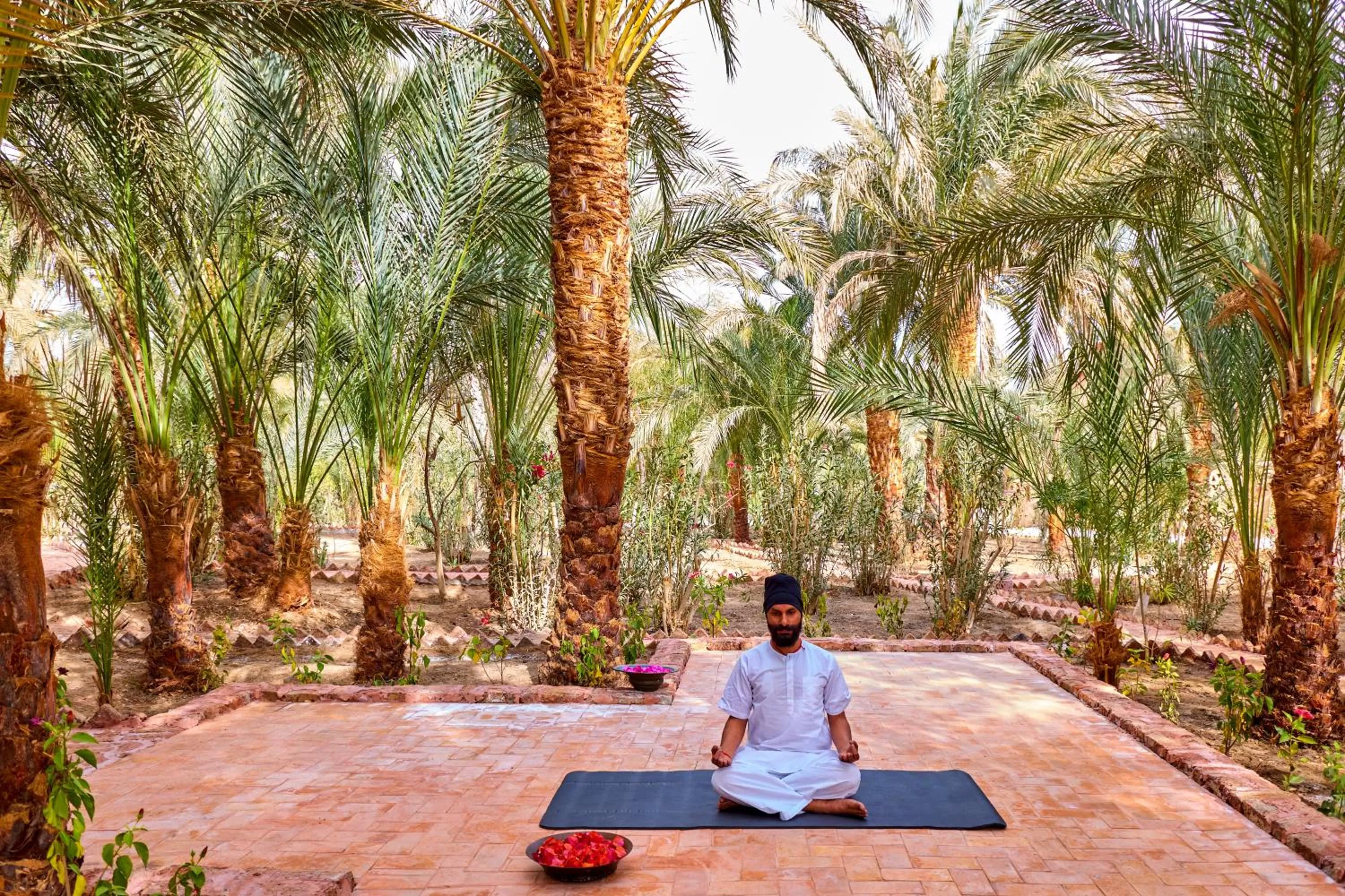 Fitness centre/facilities in Al Moudira Hotel