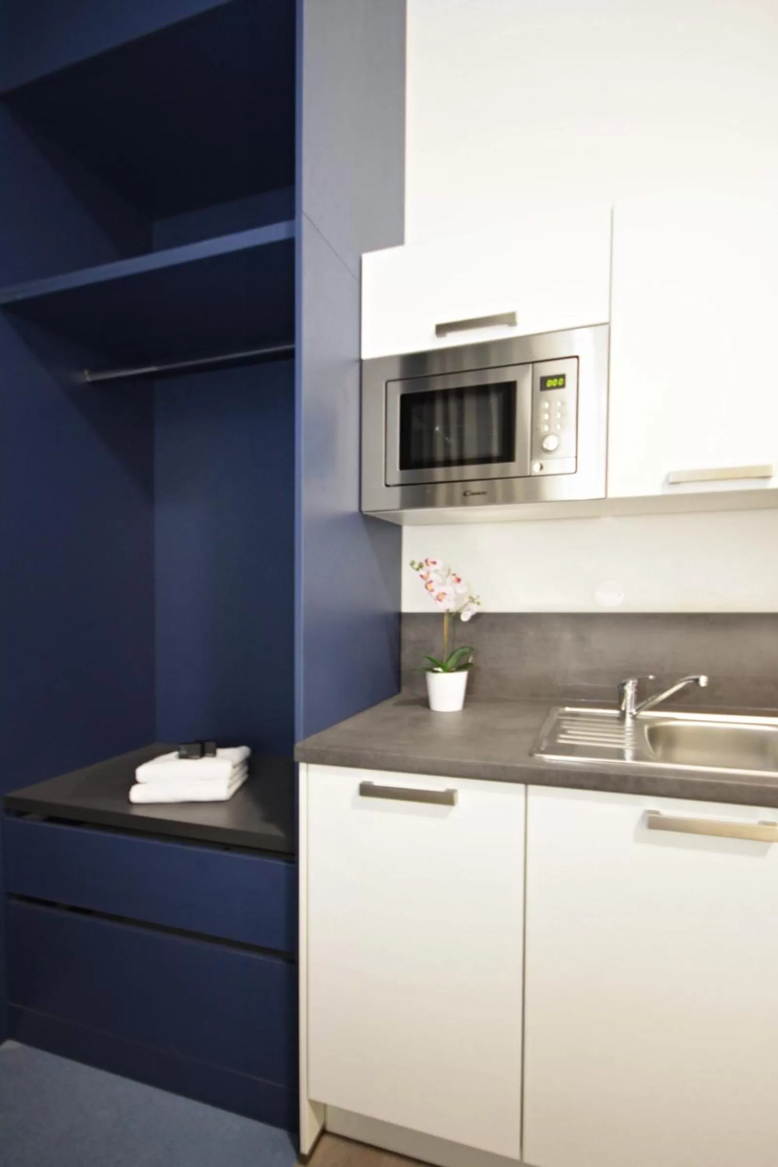 Kitchen or kitchenette in Alveo Suites