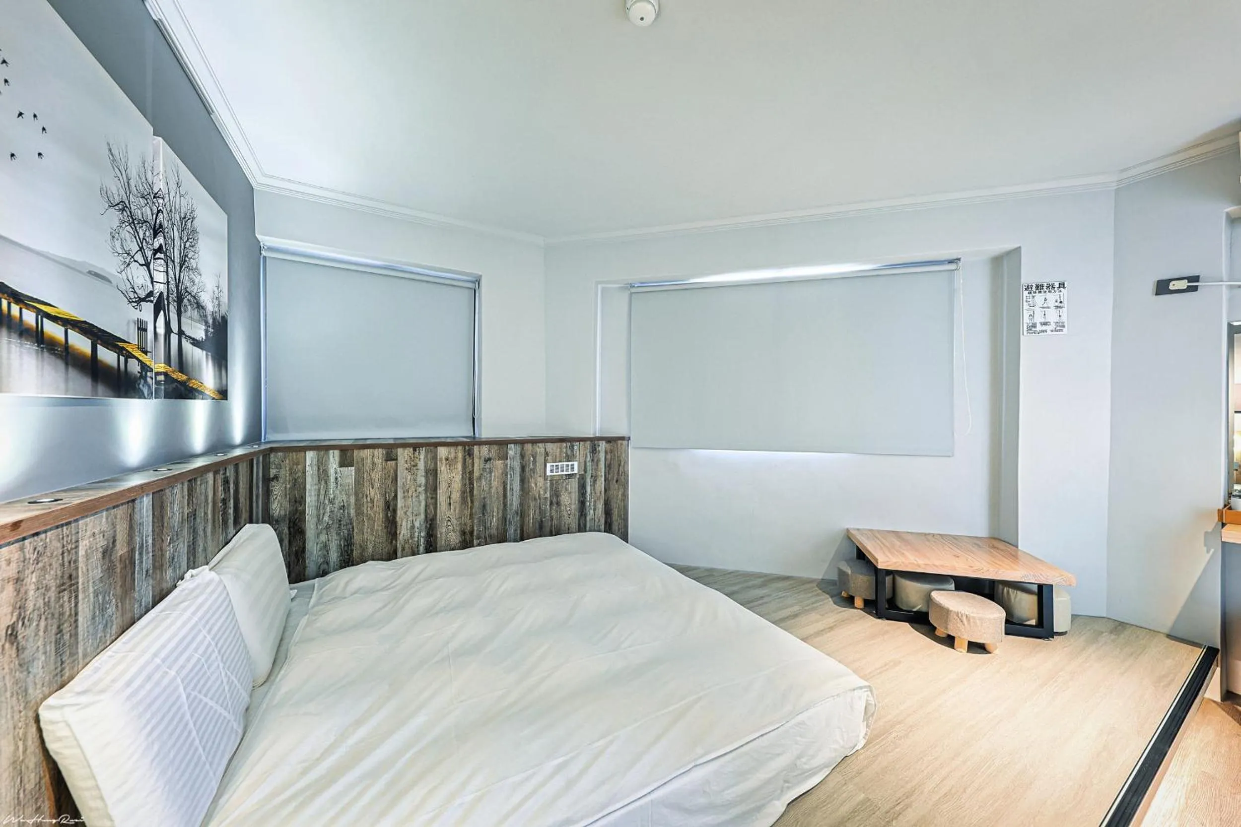 Bed in 亞馨文旅 近東大門夜市 有免費停車場 可自助入住