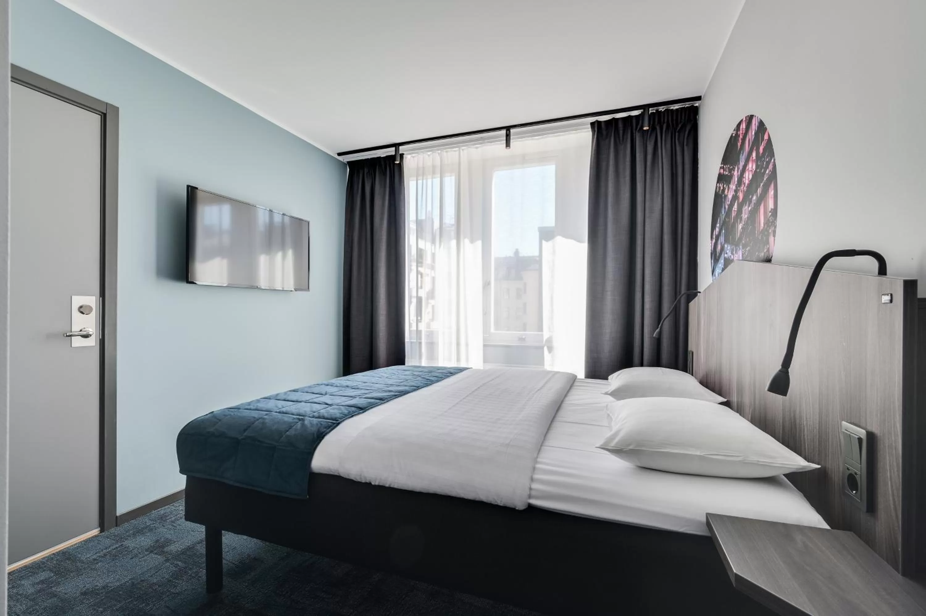 Bed in Hotel Fridhem