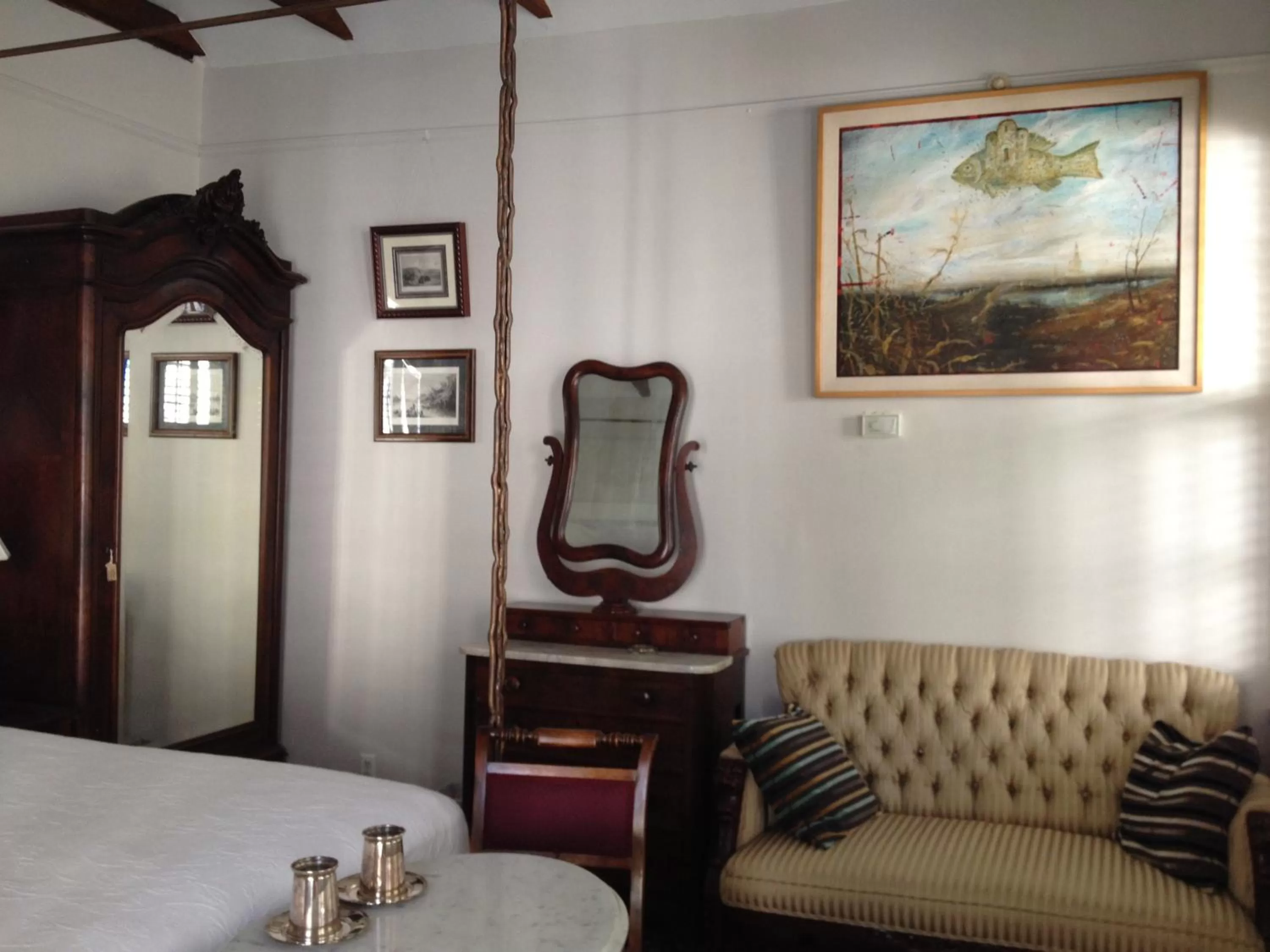 Bed in Stone House Musical B&B