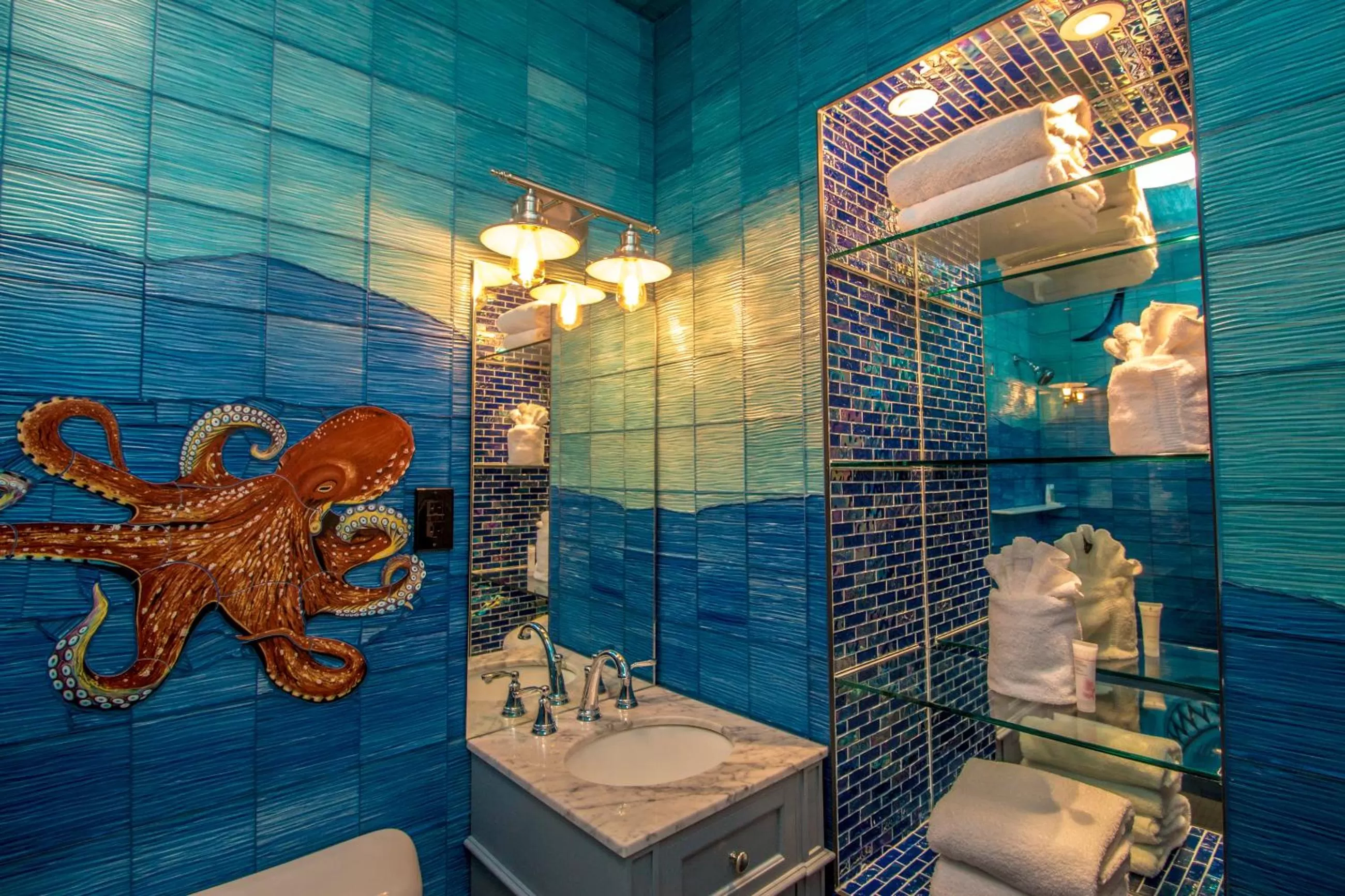 Shower in Adventure Suites