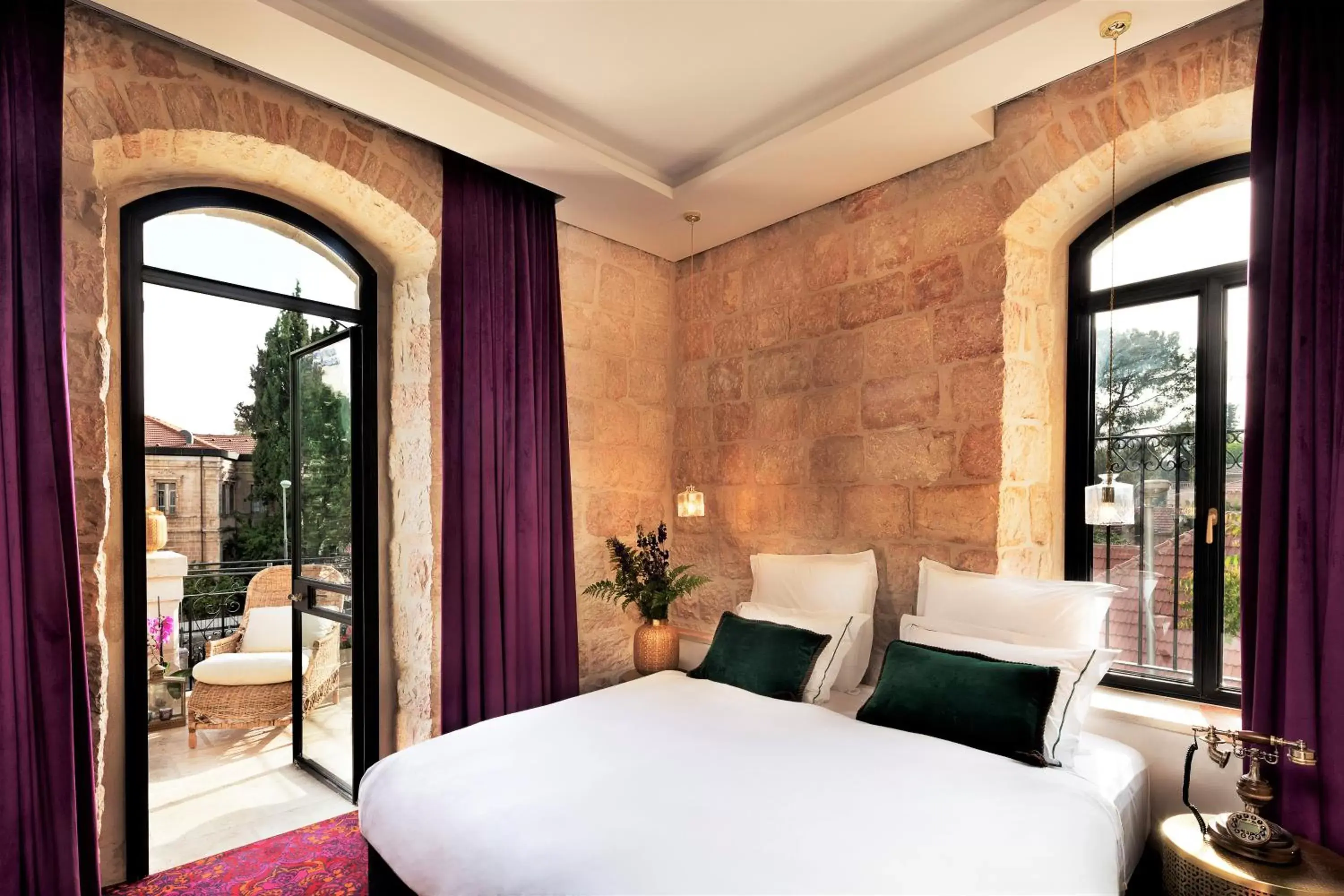 Deluxe Double Room with Balcony - single occupancy in Villa Brown Jerusalem, a member of Brown Hotels Deluxe Double Room with Balcony - single occupancy in Villa Brown Jerusalem, a member of Brown Hotels