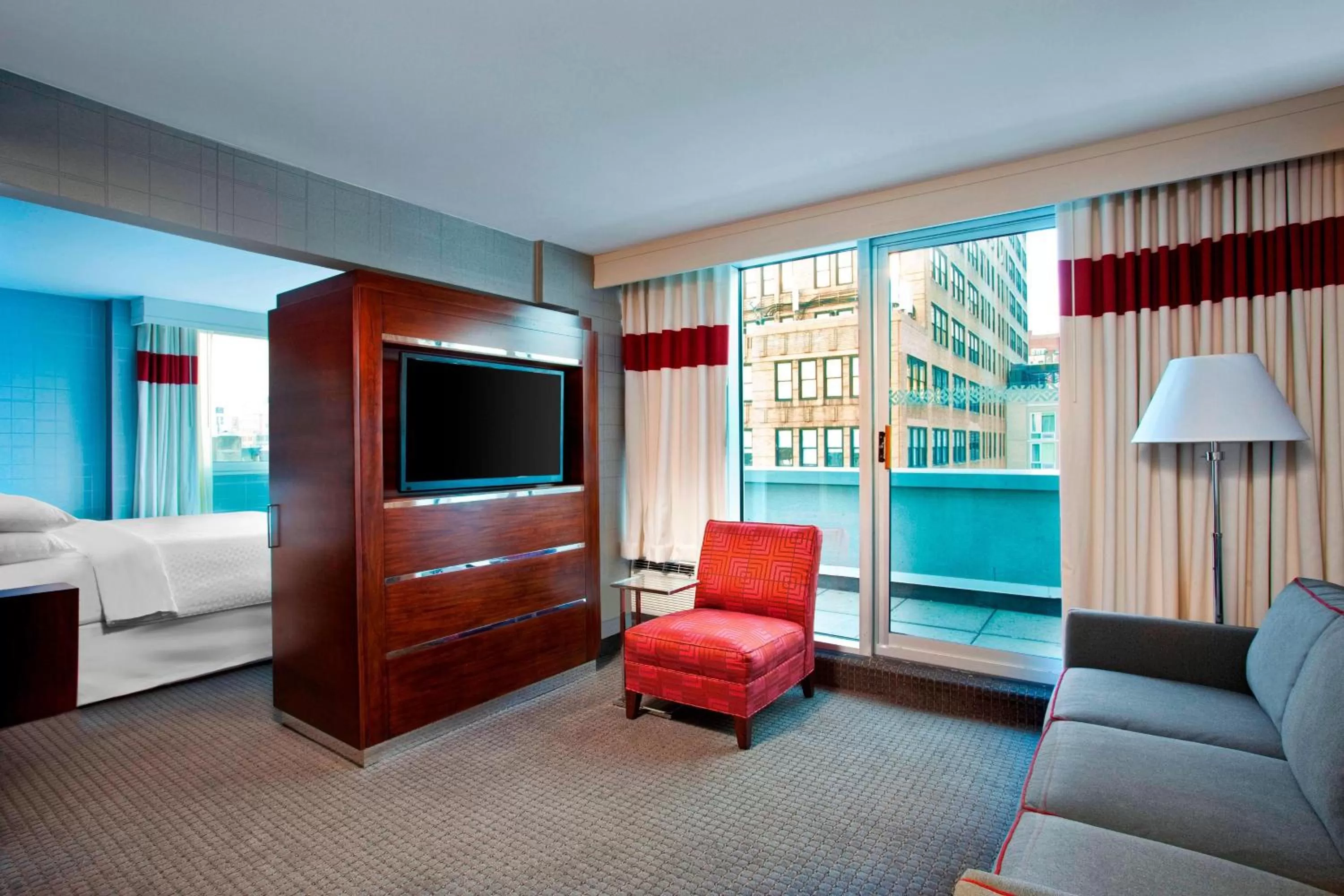 Living room, Bed in The Chelsean New York