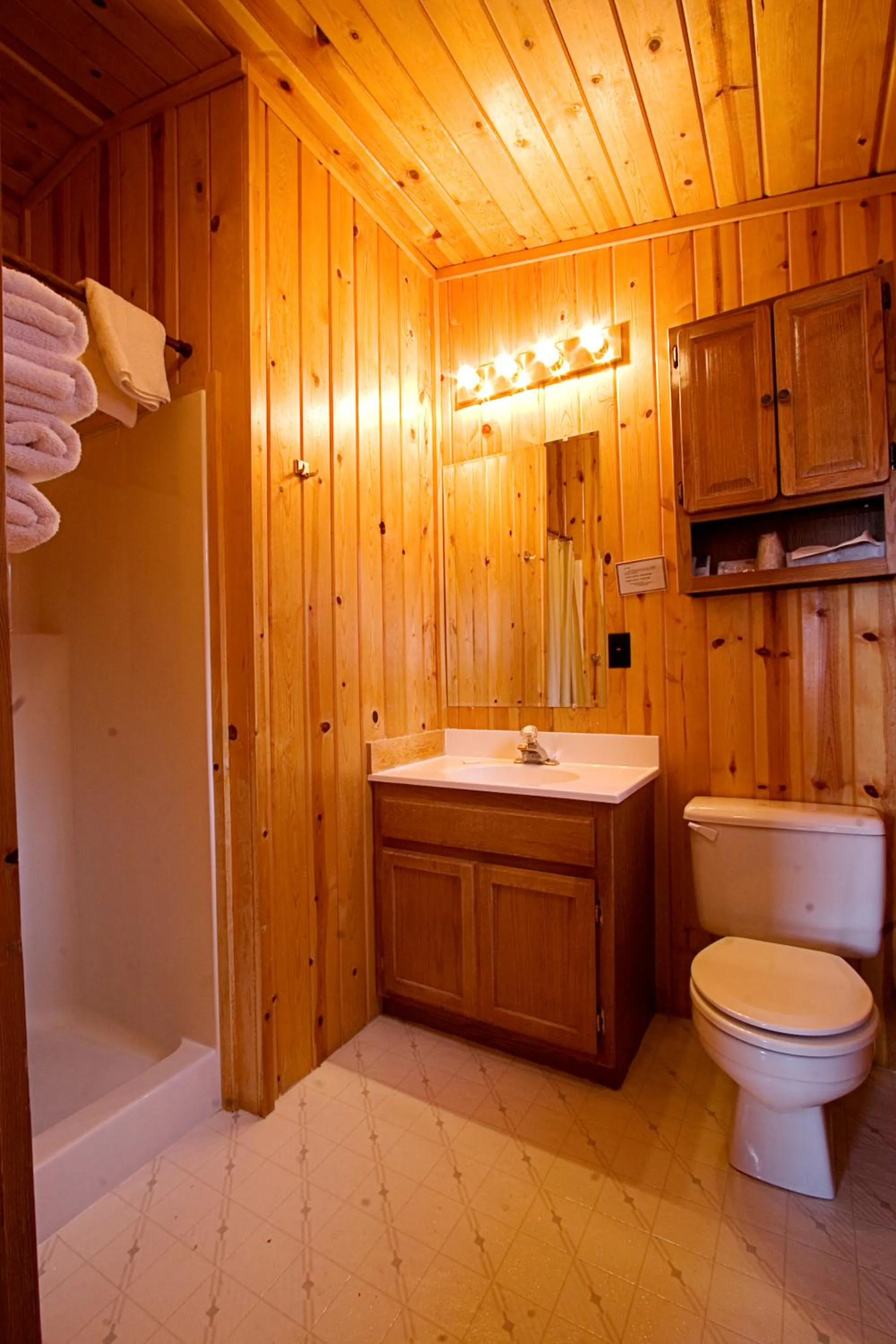 Bathroom in Teton Valley Cabins