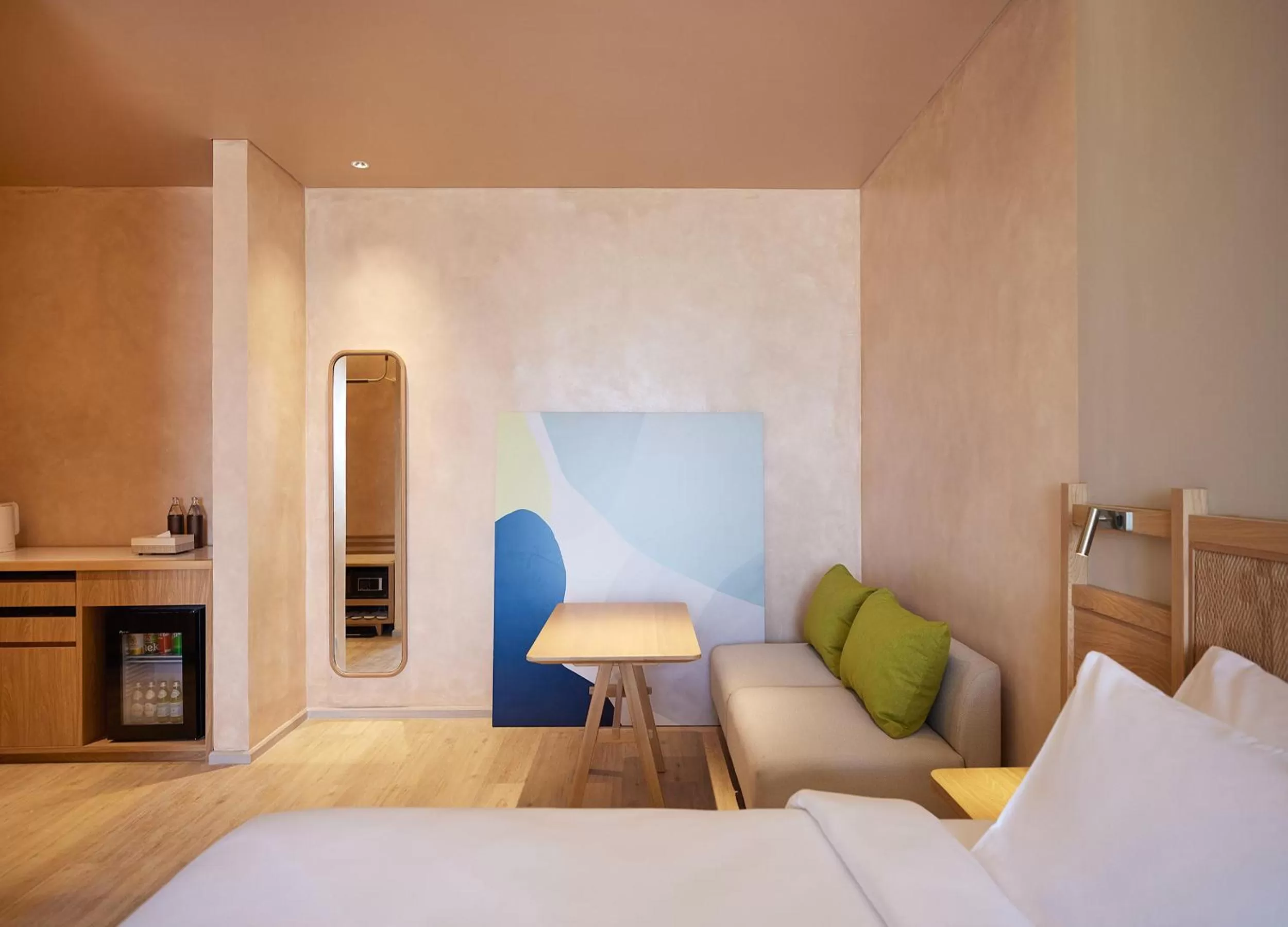 Seating area, Bed in Centara Korat