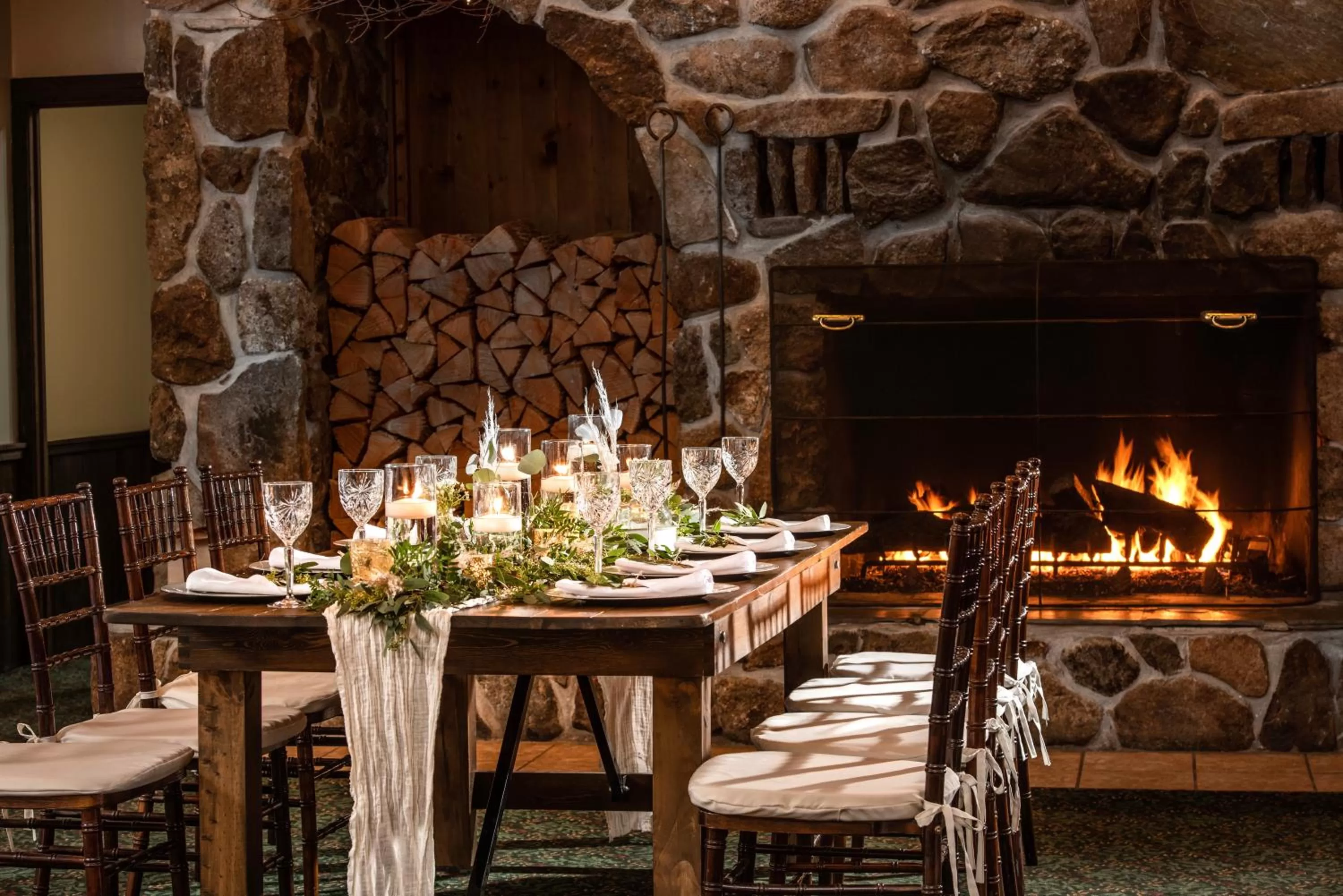 wedding in Christmas Farm Inn and Spa