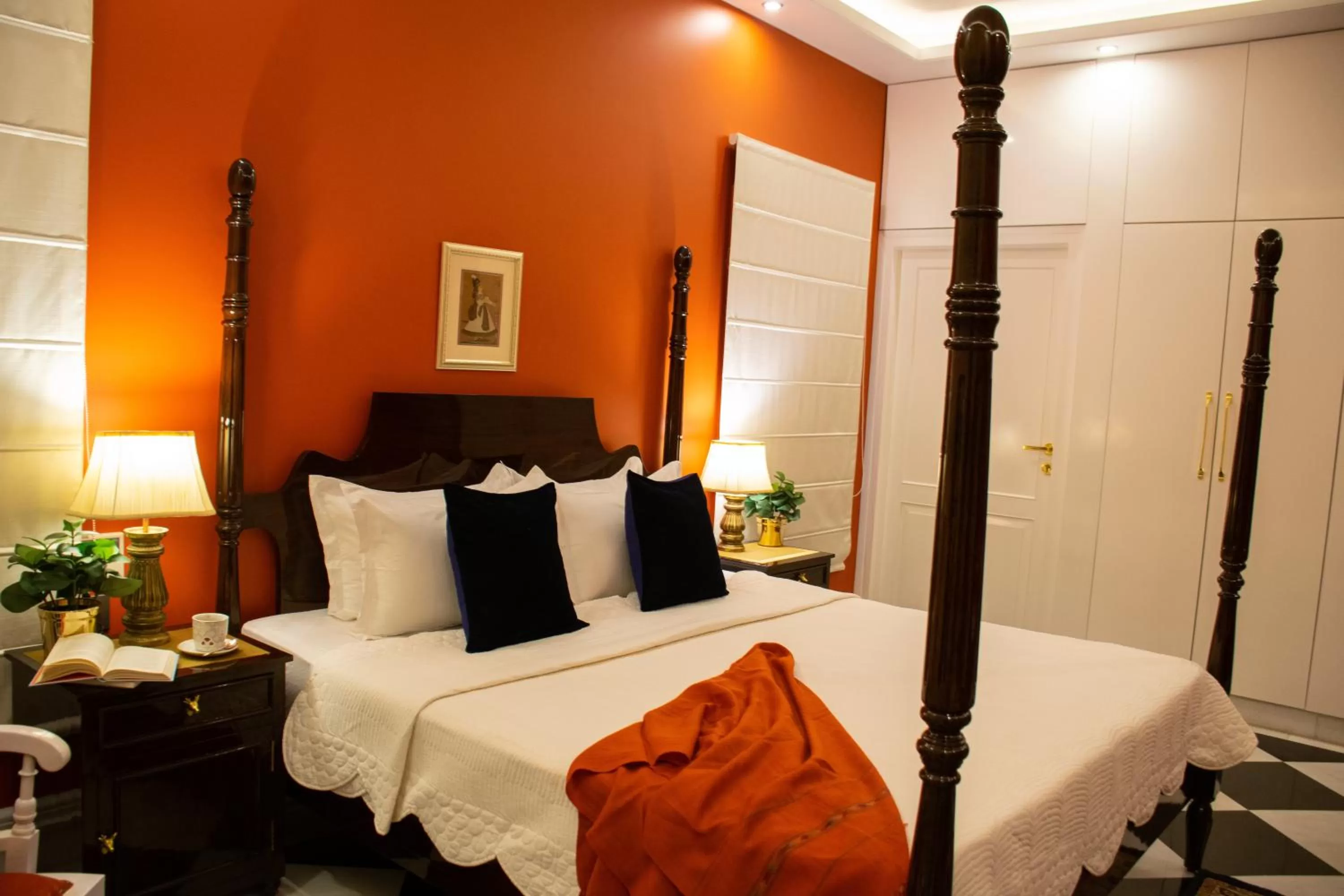 Bed in Dileep Kothi - A Royal Boutique Luxury Suites in Jaipur