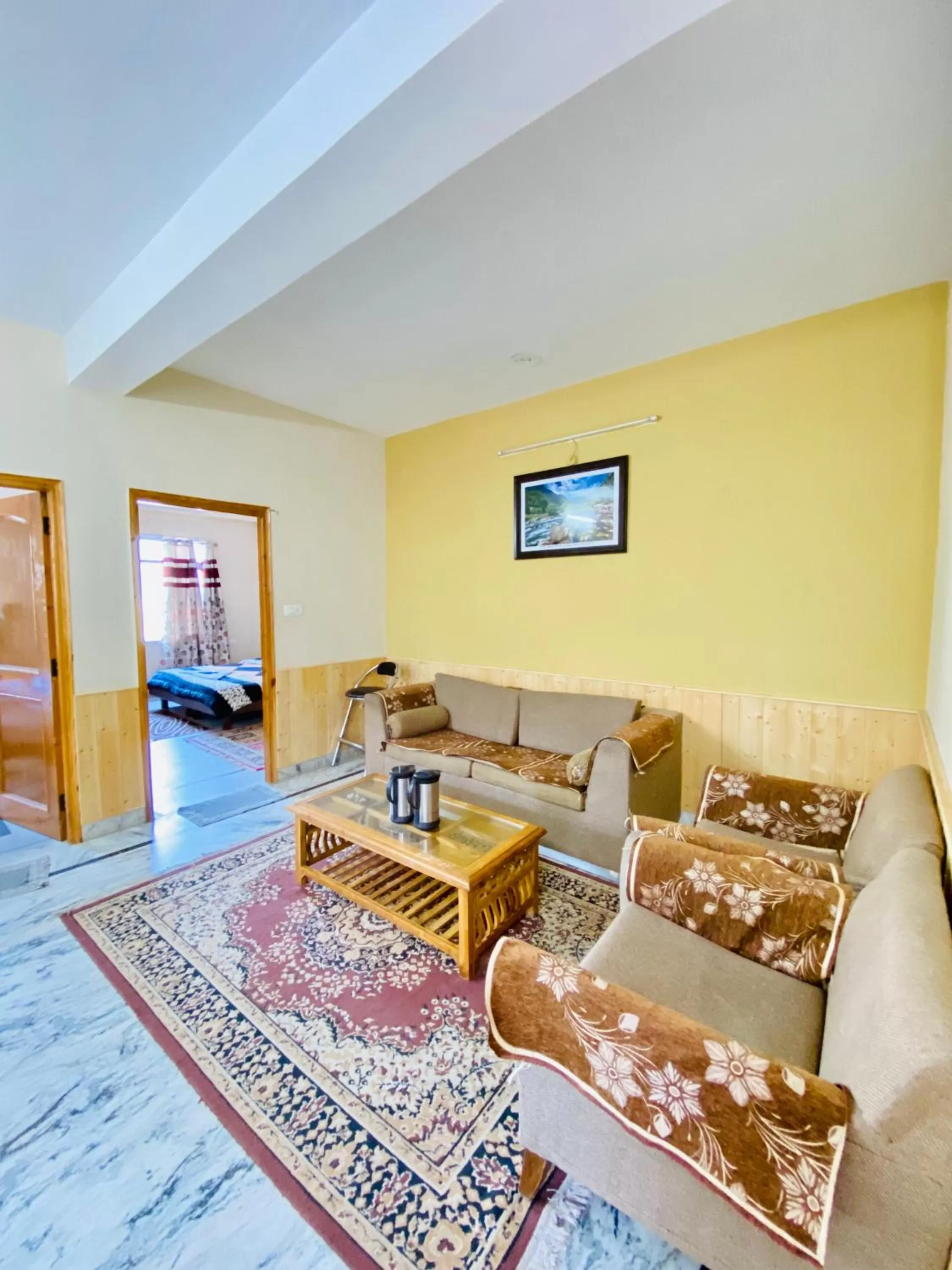 Living room in Sai Cottage Shimla