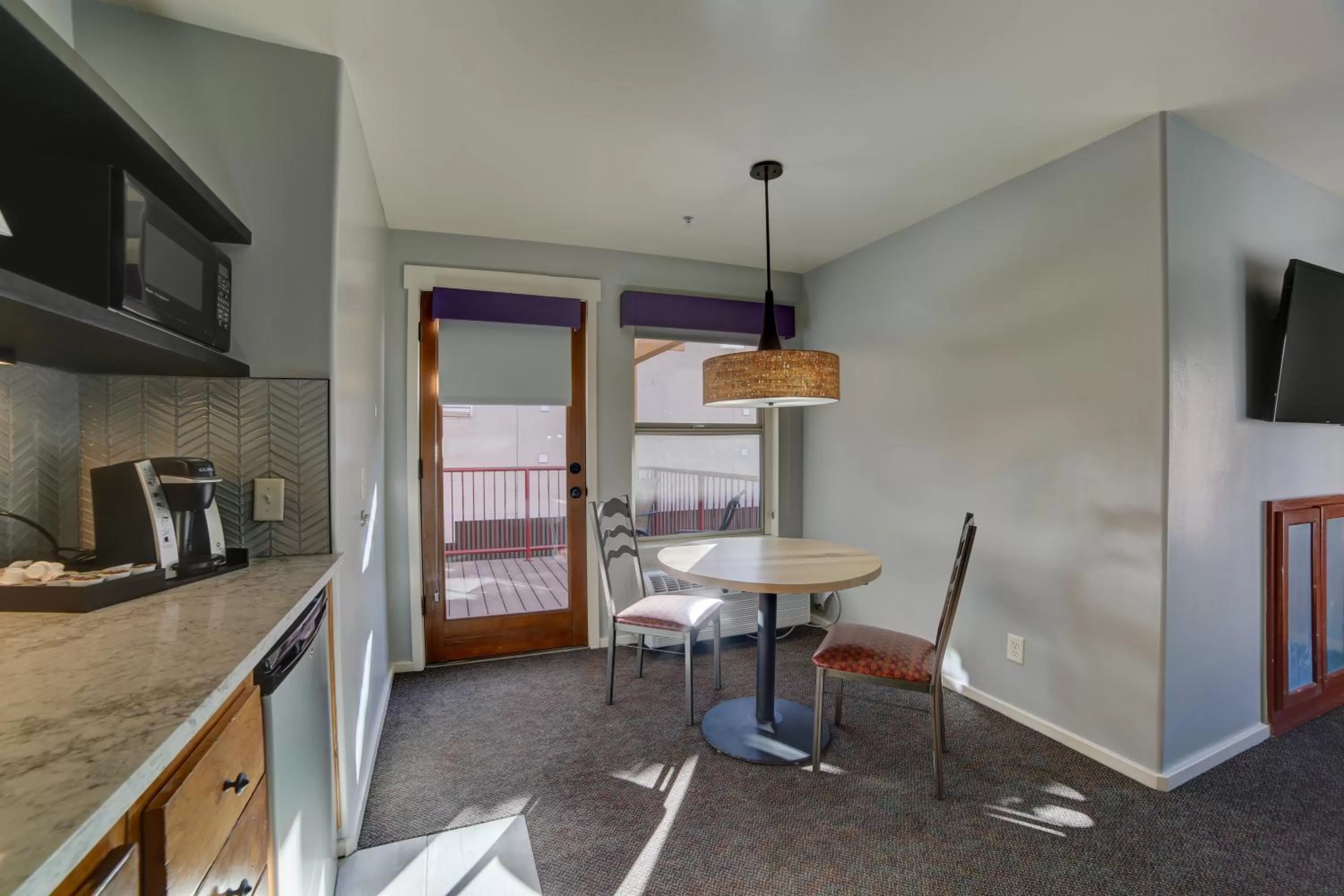 Dining area in The Gonzo Inn