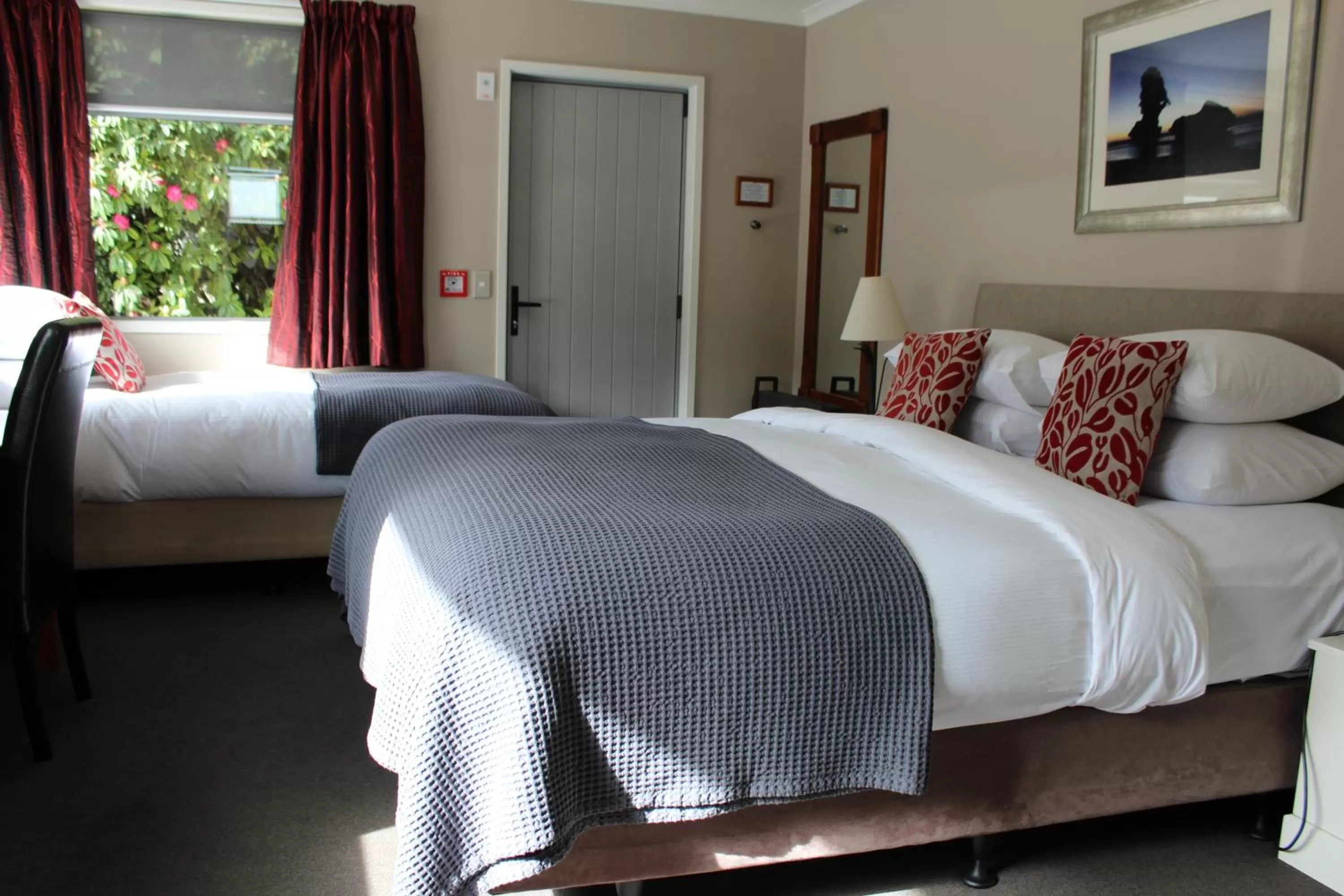 Decorative detail, Bed in Chalet Queenstown