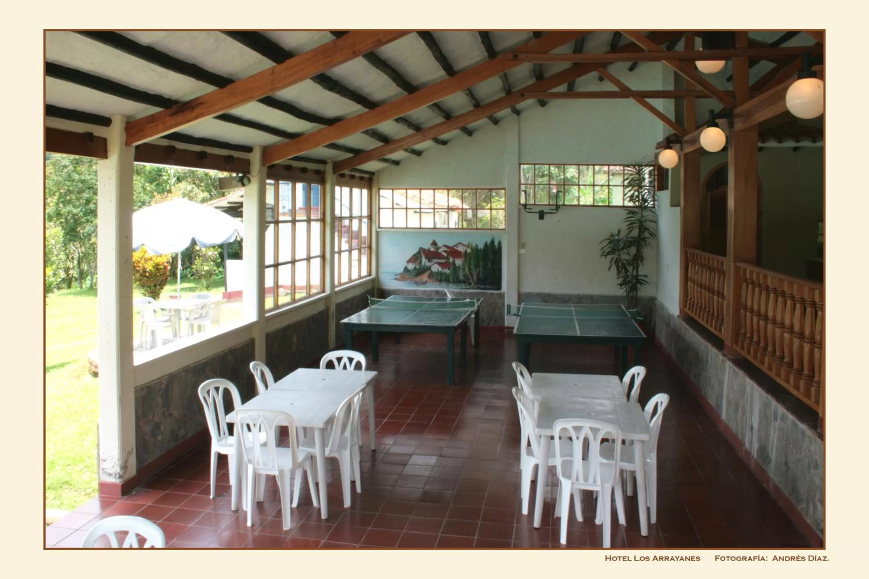 Table tennis in Hotel Campestre Los Arrayanes