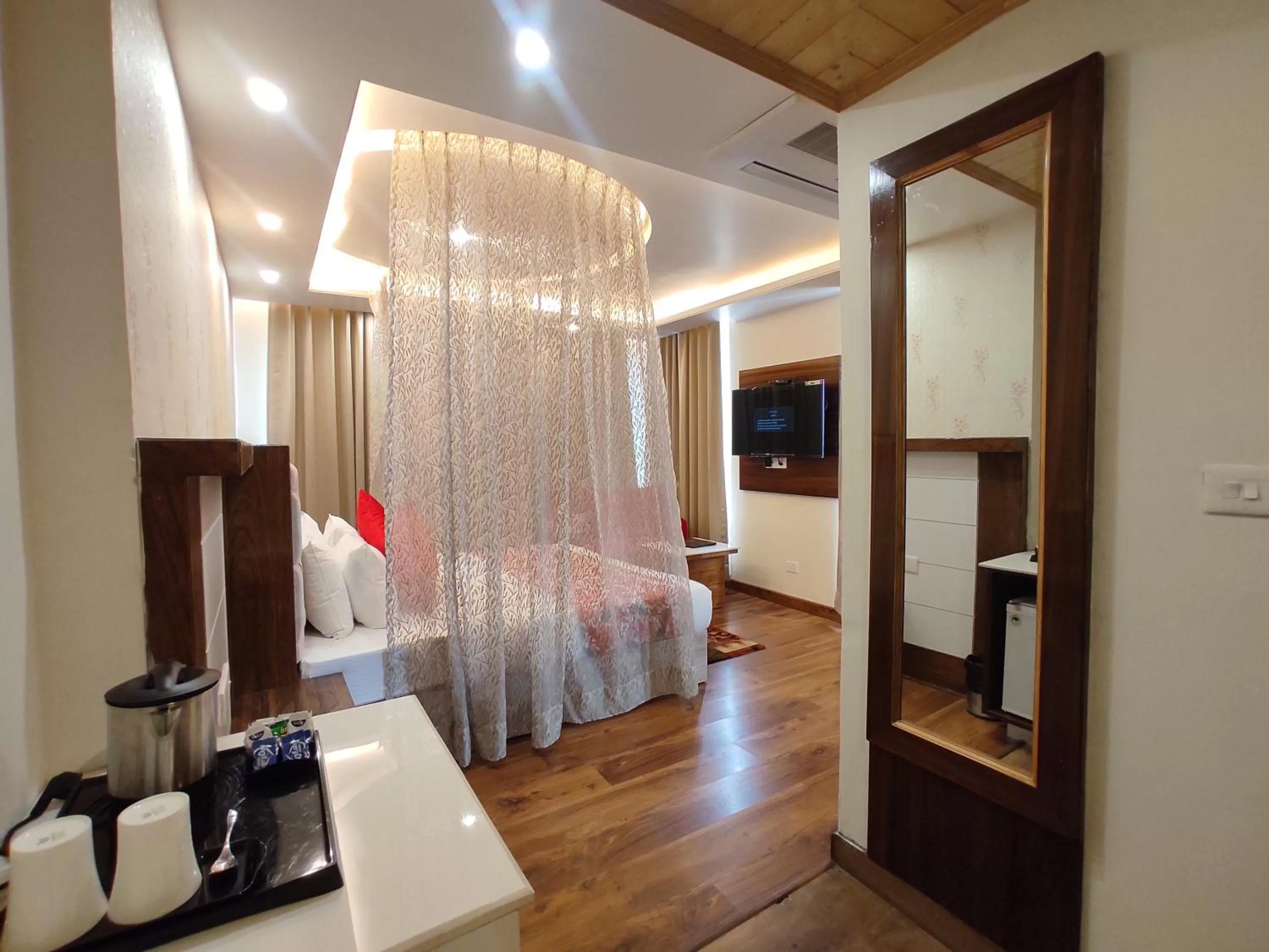 Bedroom, Bed in Abhilashi Residency & Spa - Centrally Heated & Air Cooled