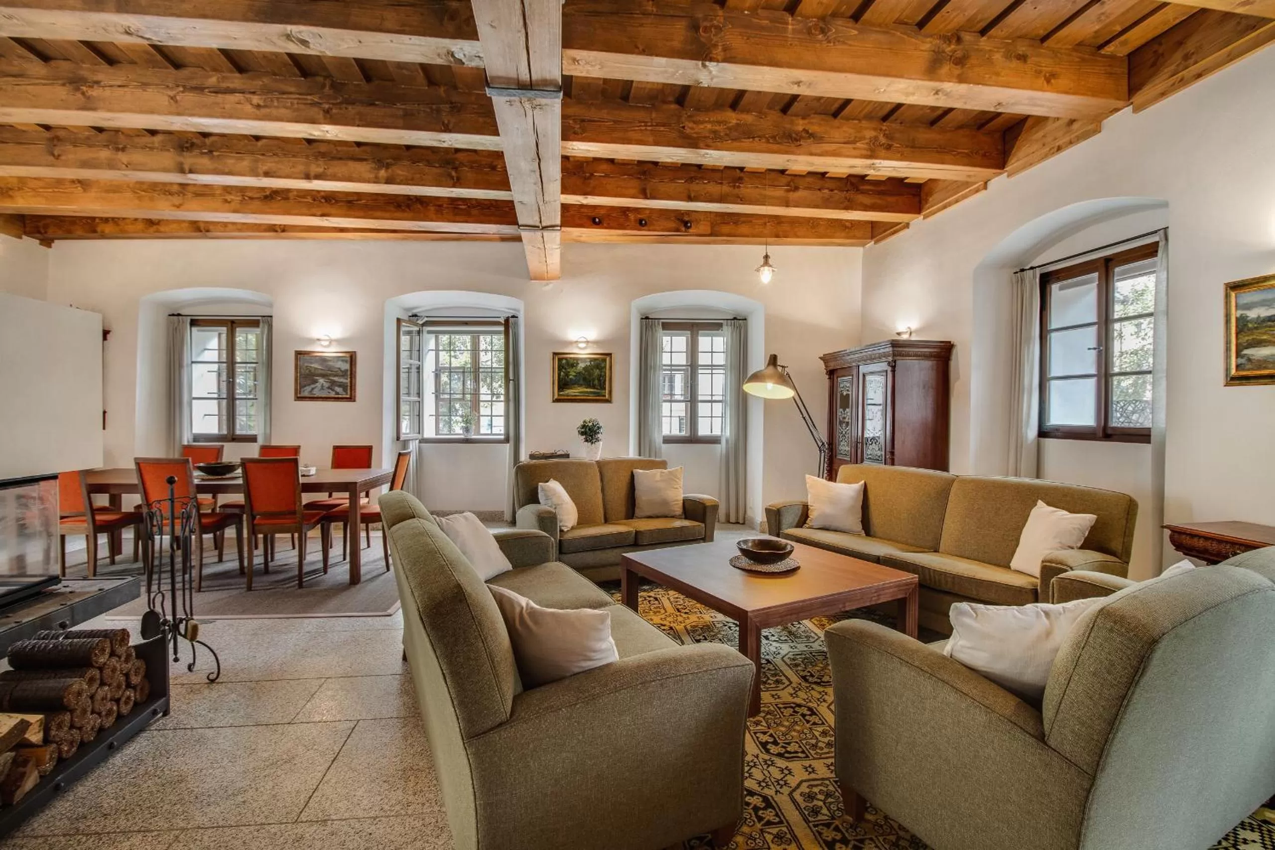 Living room, Seating Area in Apartmány Šupina