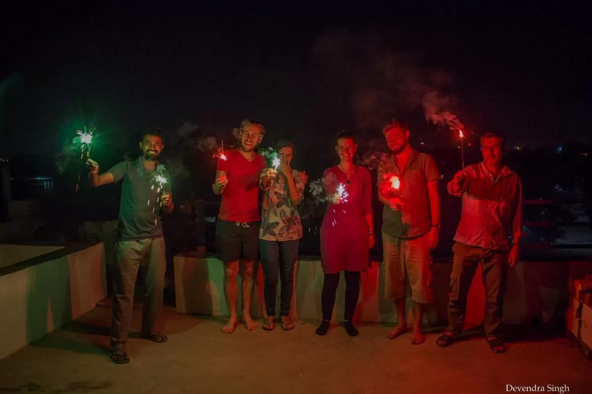 group of guests in Iora Guest House