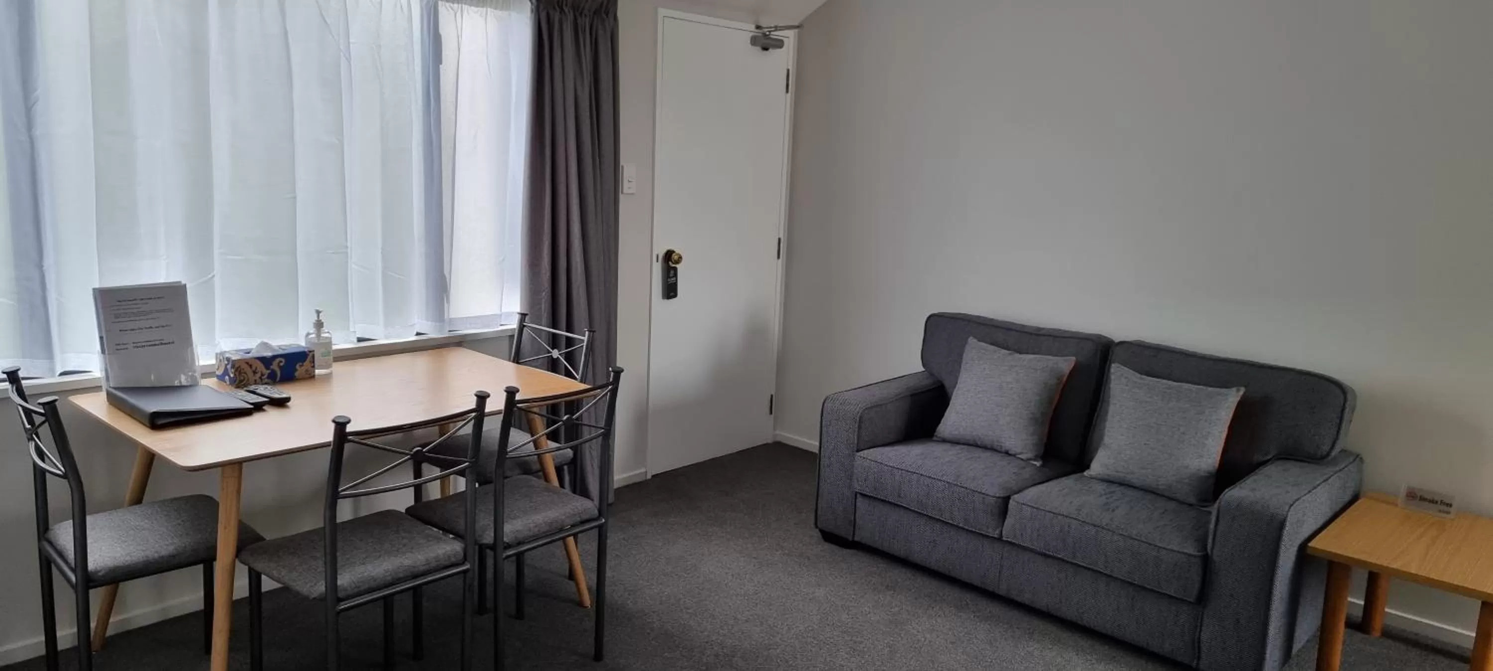 Living room in Riccarton Mall Motel