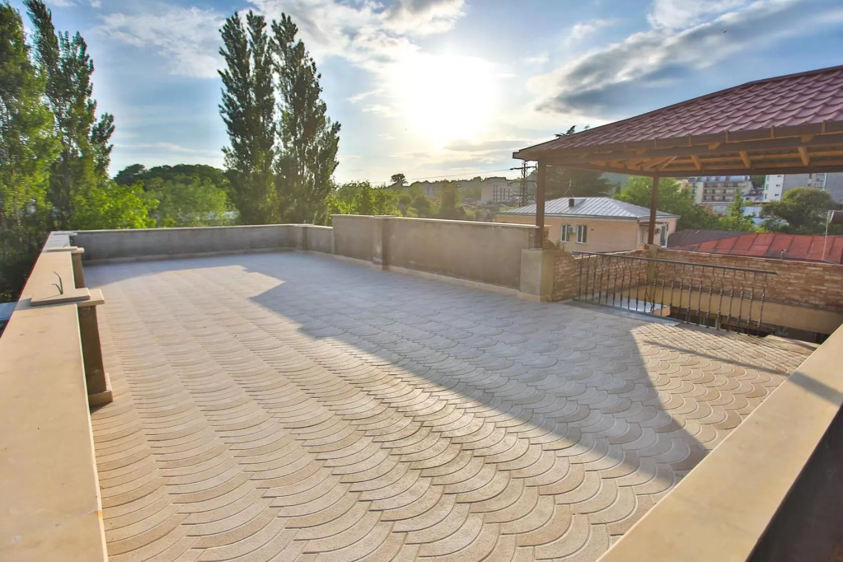 Balcony/Terrace, Swimming Pool in Hotel Paradise Road