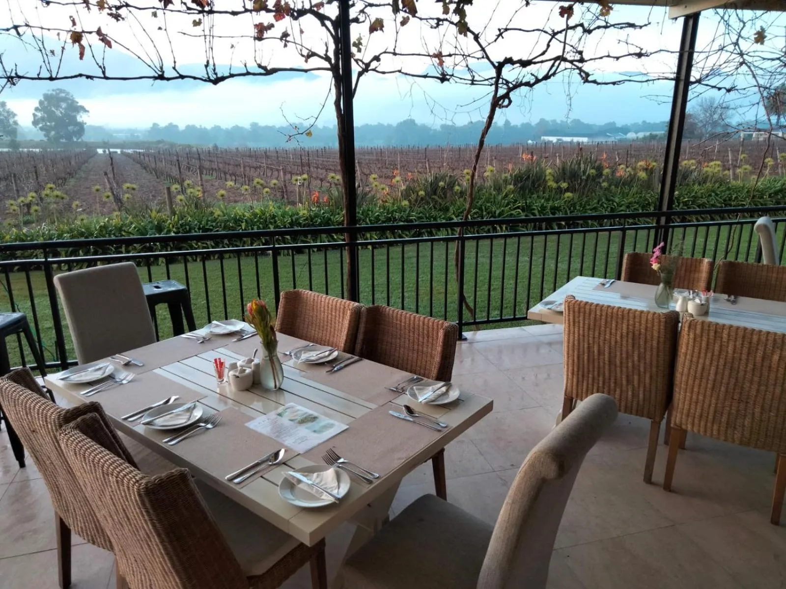 Patio in Cana Vineyard Guesthouse