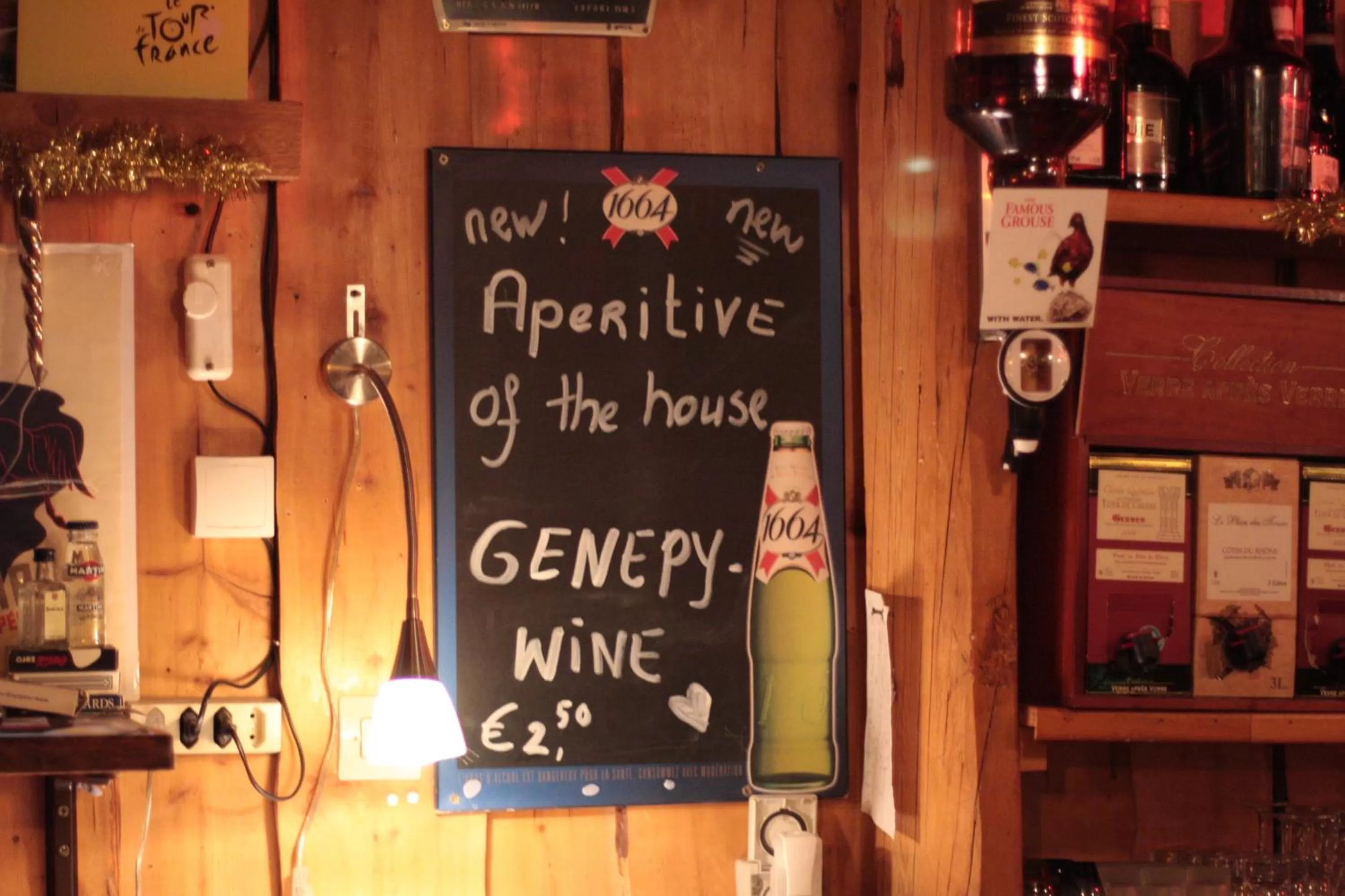 Lounge or bar in Hotel Le Genepy