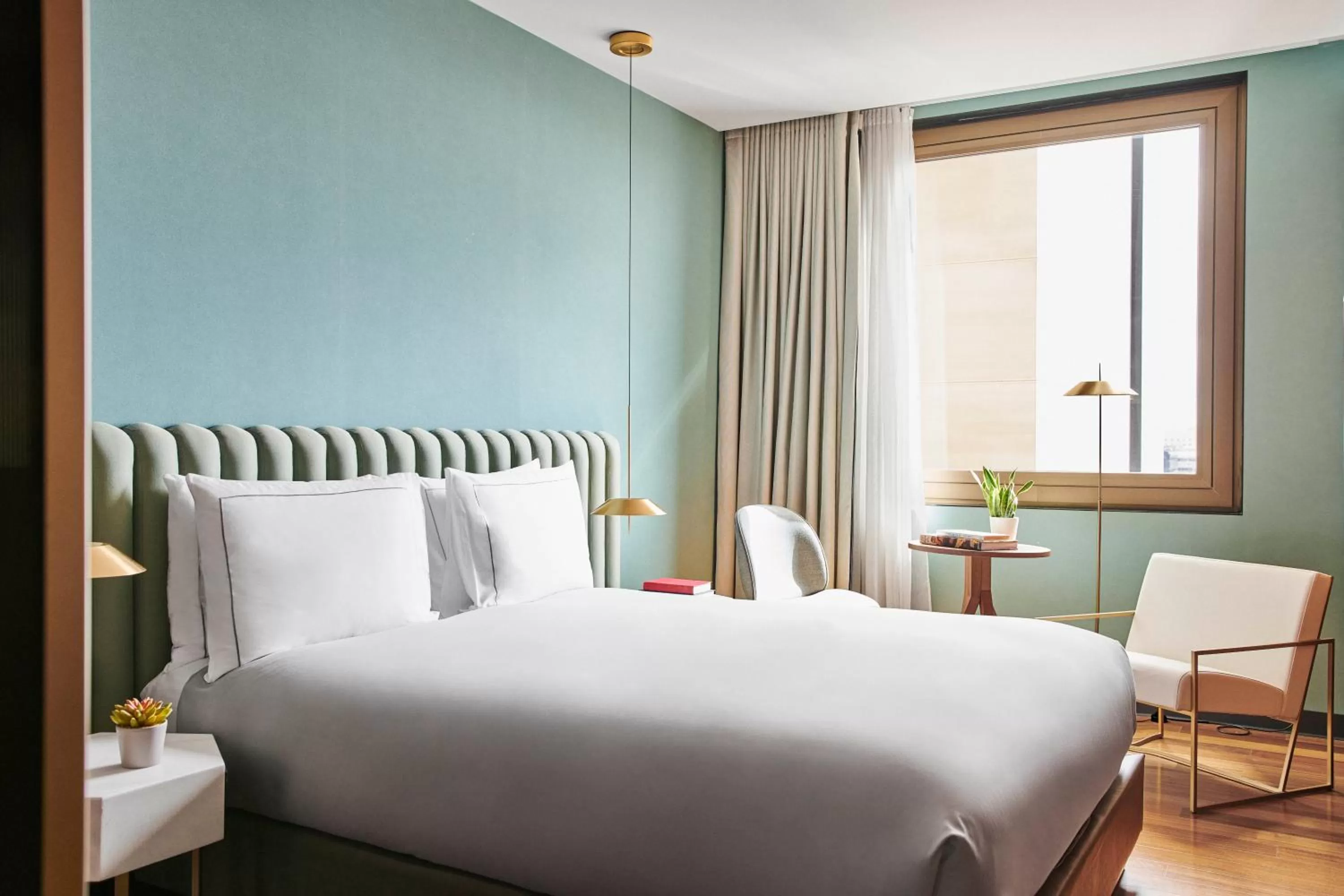 Bedroom, Bed in Grand Hyatt Barcelona