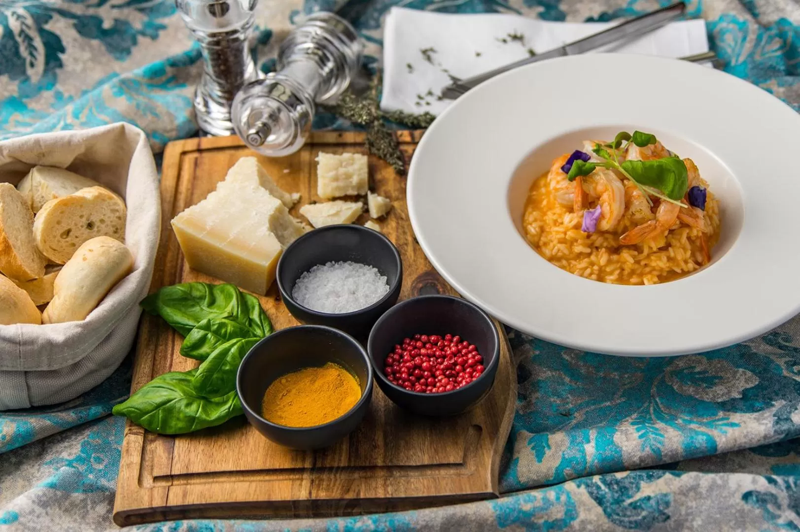 Food close-up in Admiral Hotel