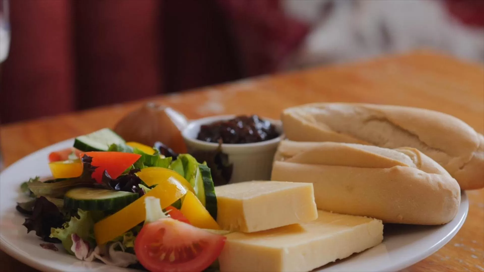 Food close-up in The Five Bells, Eastry