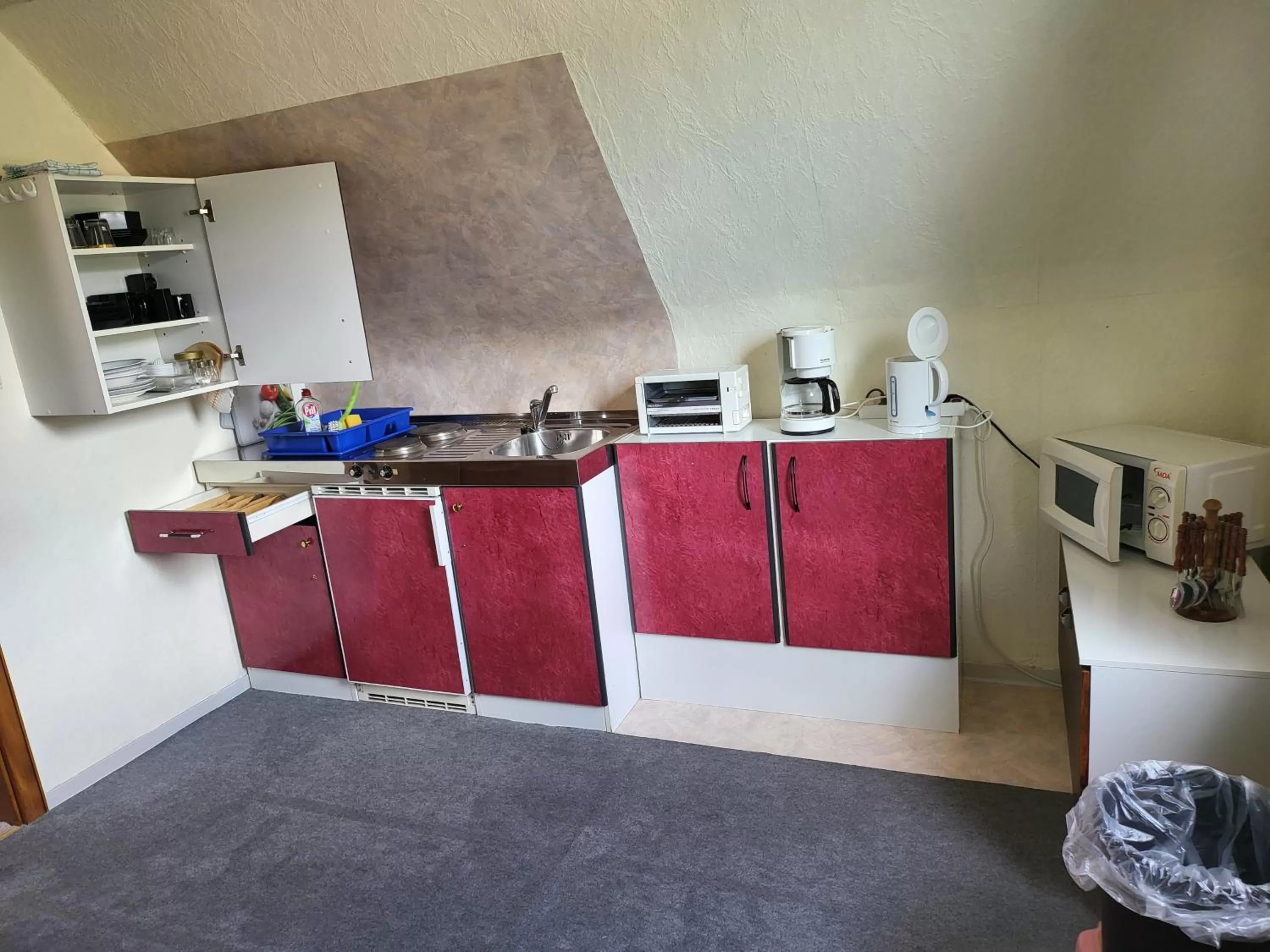 Kitchen or kitchenette in Hotel Zur Schanze