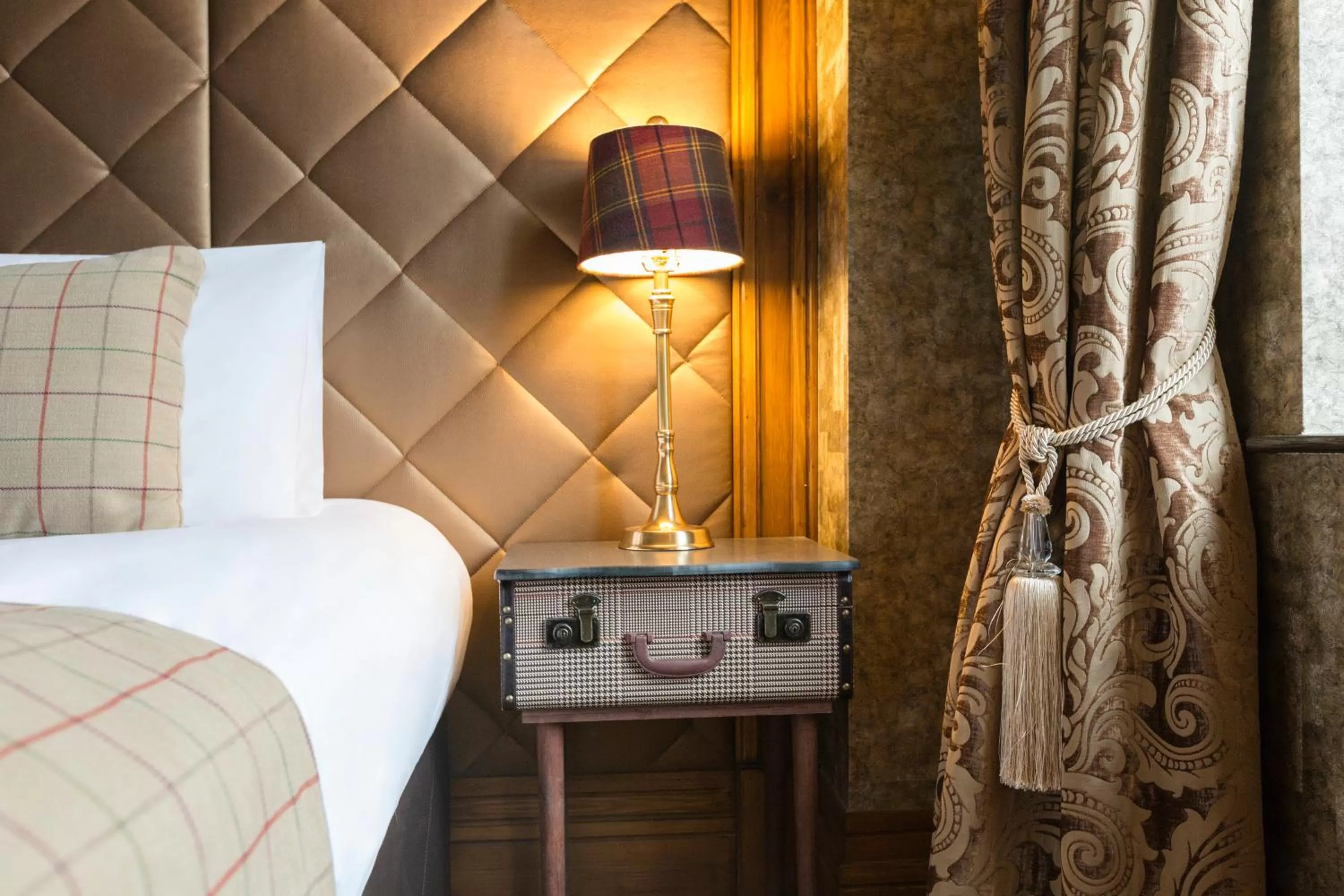 Decorative detail, Bed in The Shankly Hotel