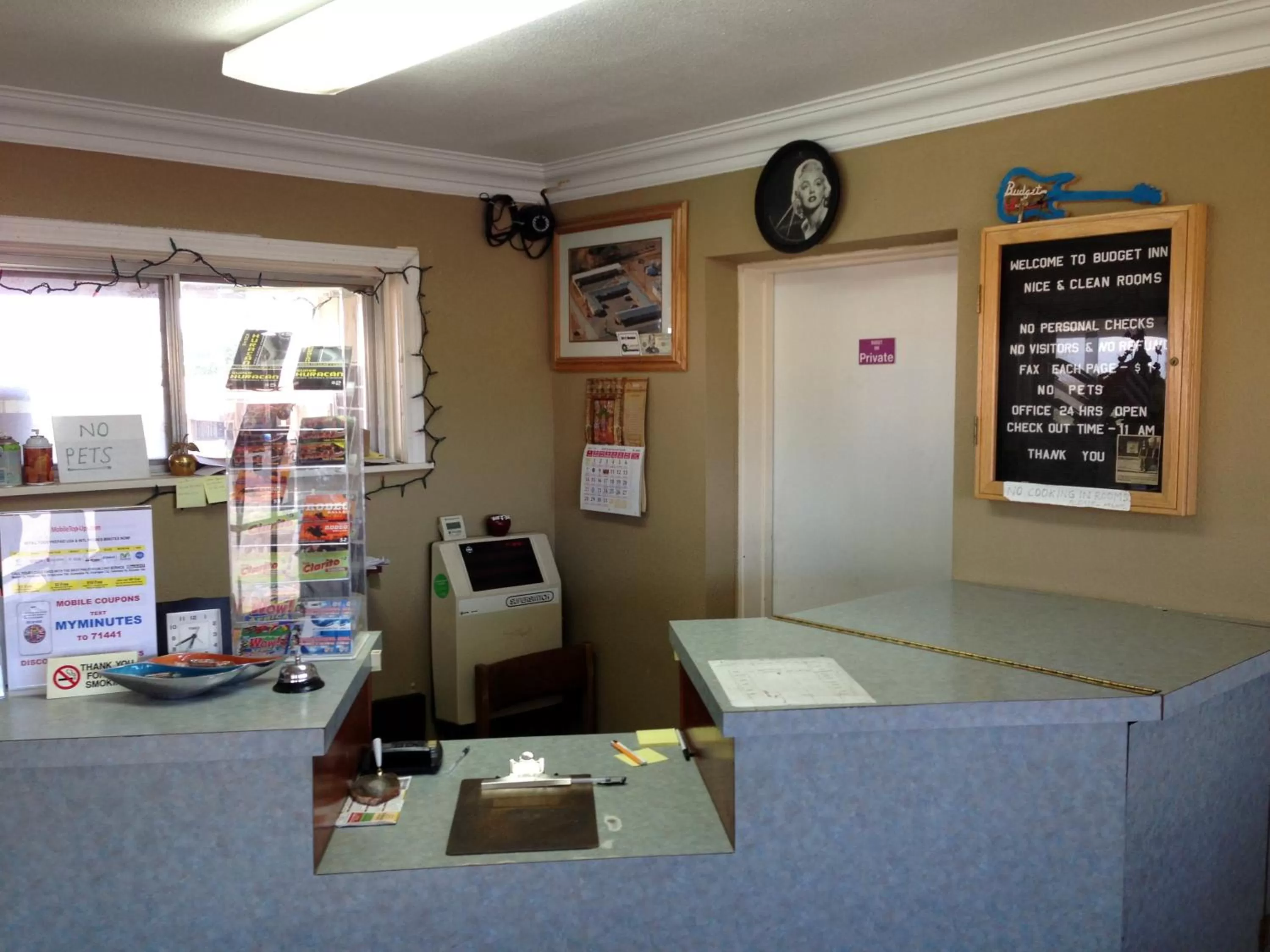 Lobby or reception in Budget Inn Plainview