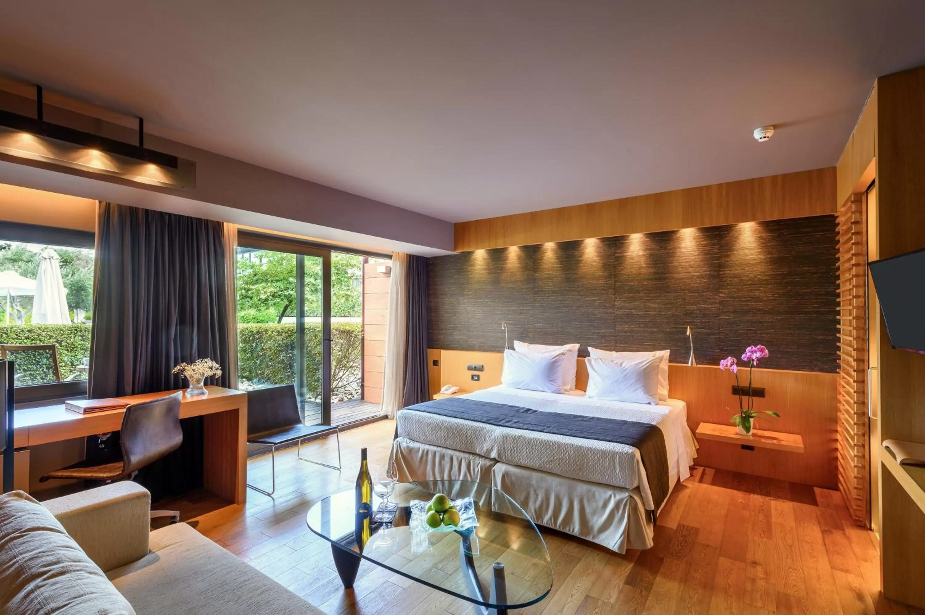 Bed in Alexander Beach Hotel & Spa