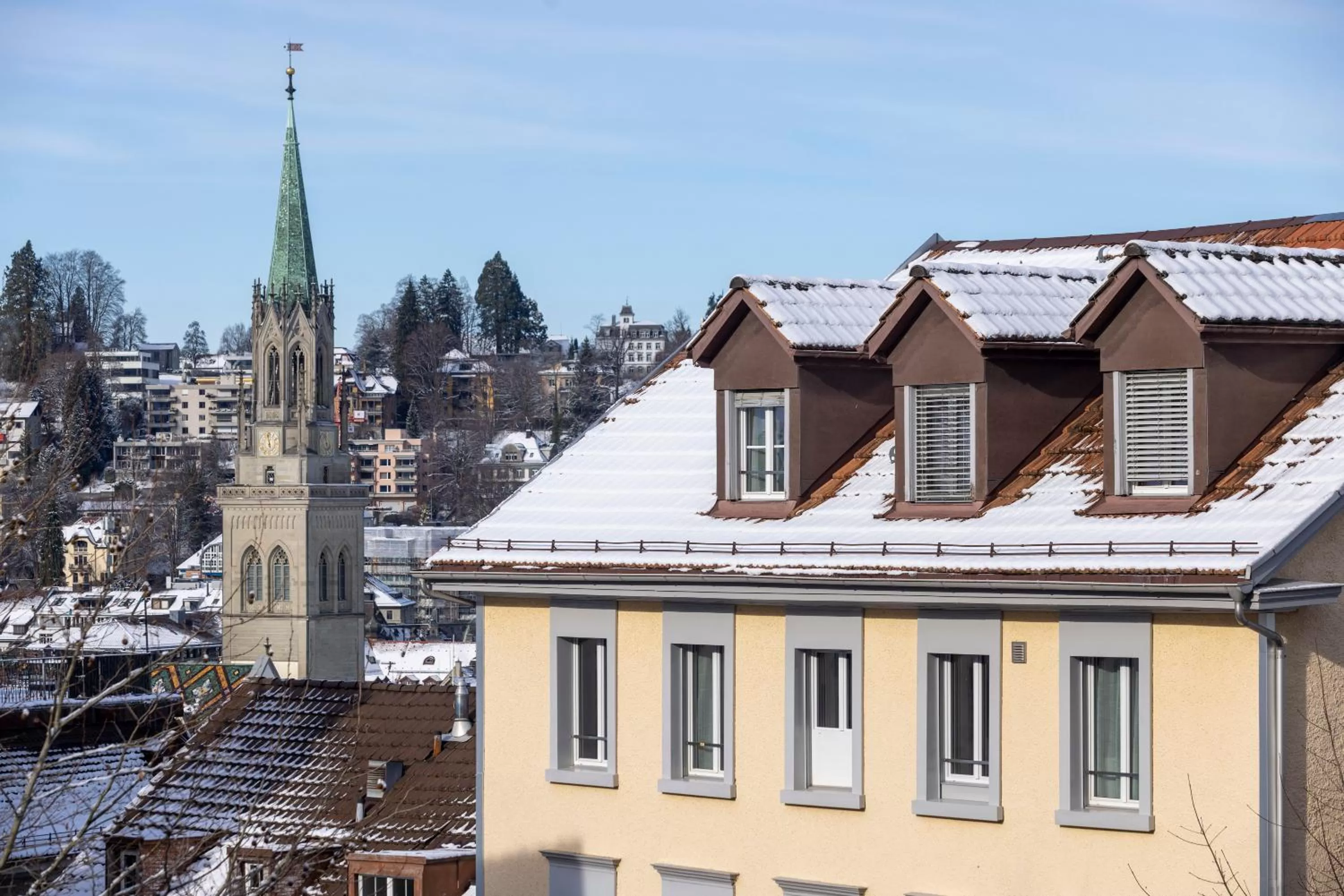 Property building in VISIMO Apartments St Georgen-Strasse St Gallen - Design City Nature