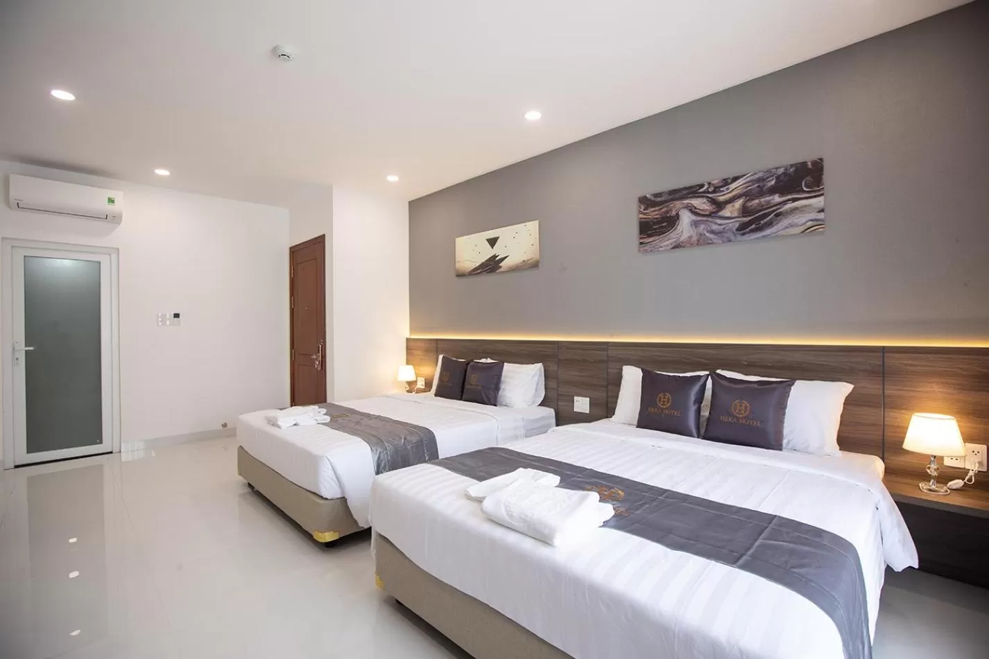 Bed in Hera Hotel Airport