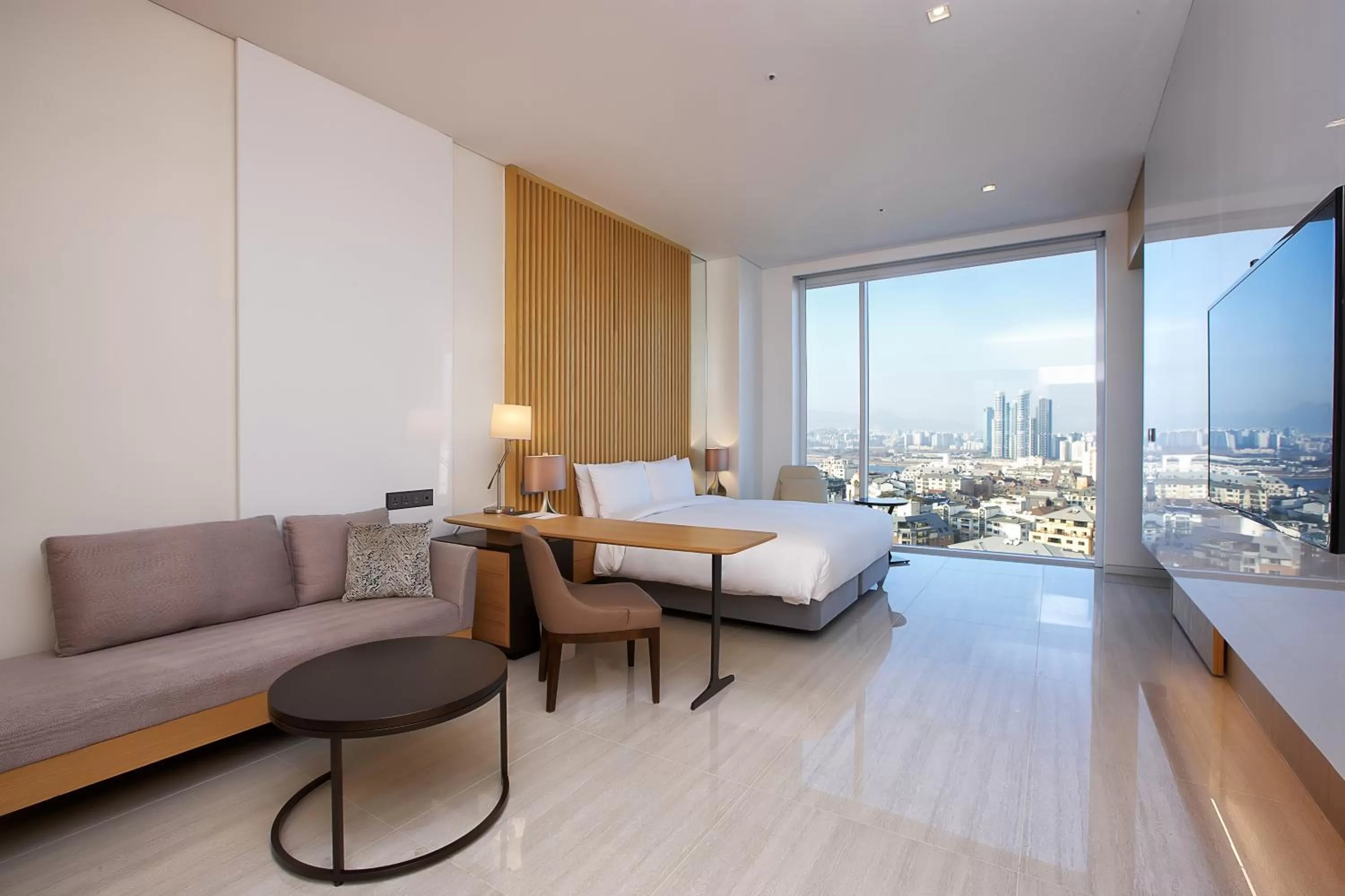 Decorative detail, Bed in Hotel Entra Gangnam