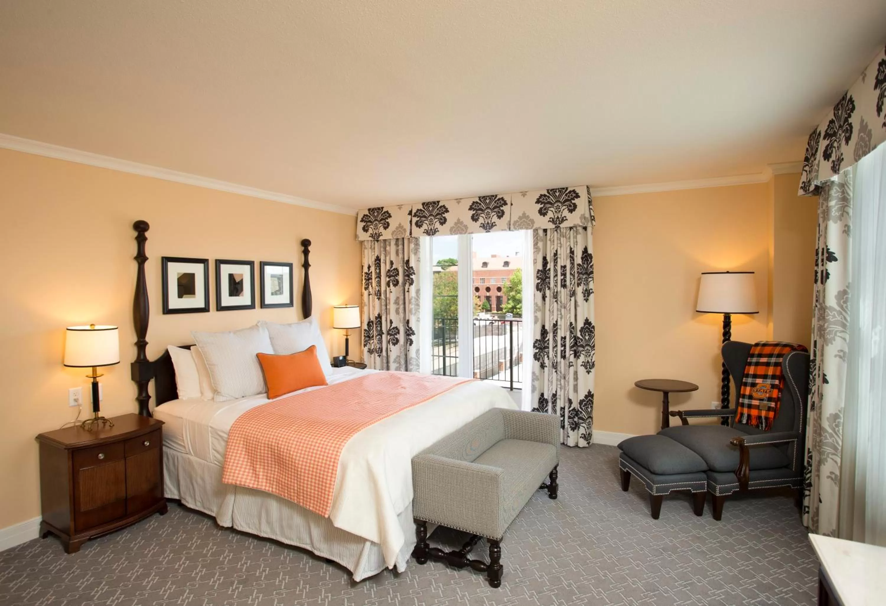 Bed in The Atherton Hotel at OSU