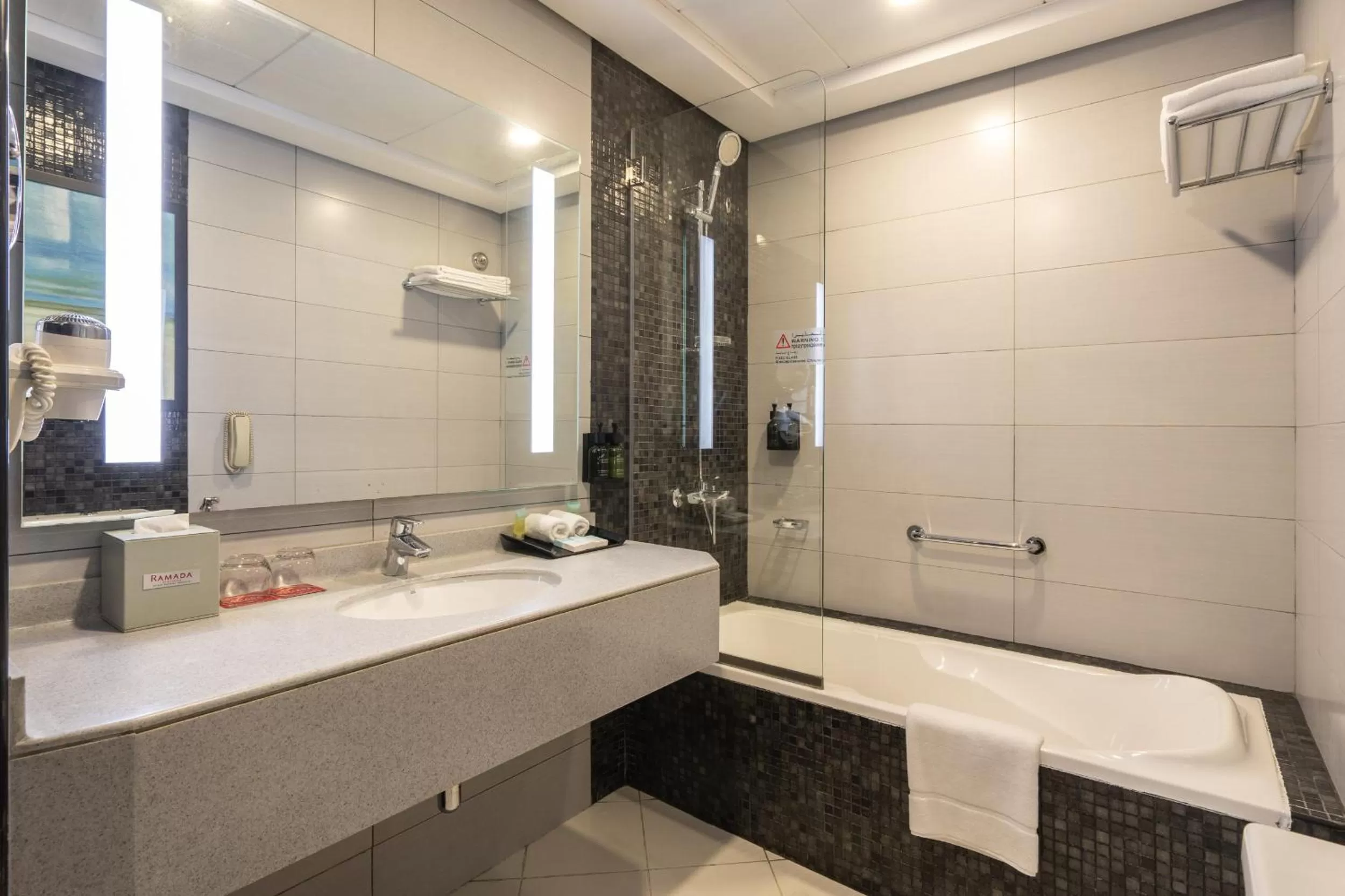 Shower in Ramada by Wyndham Dubai Barsha Heights