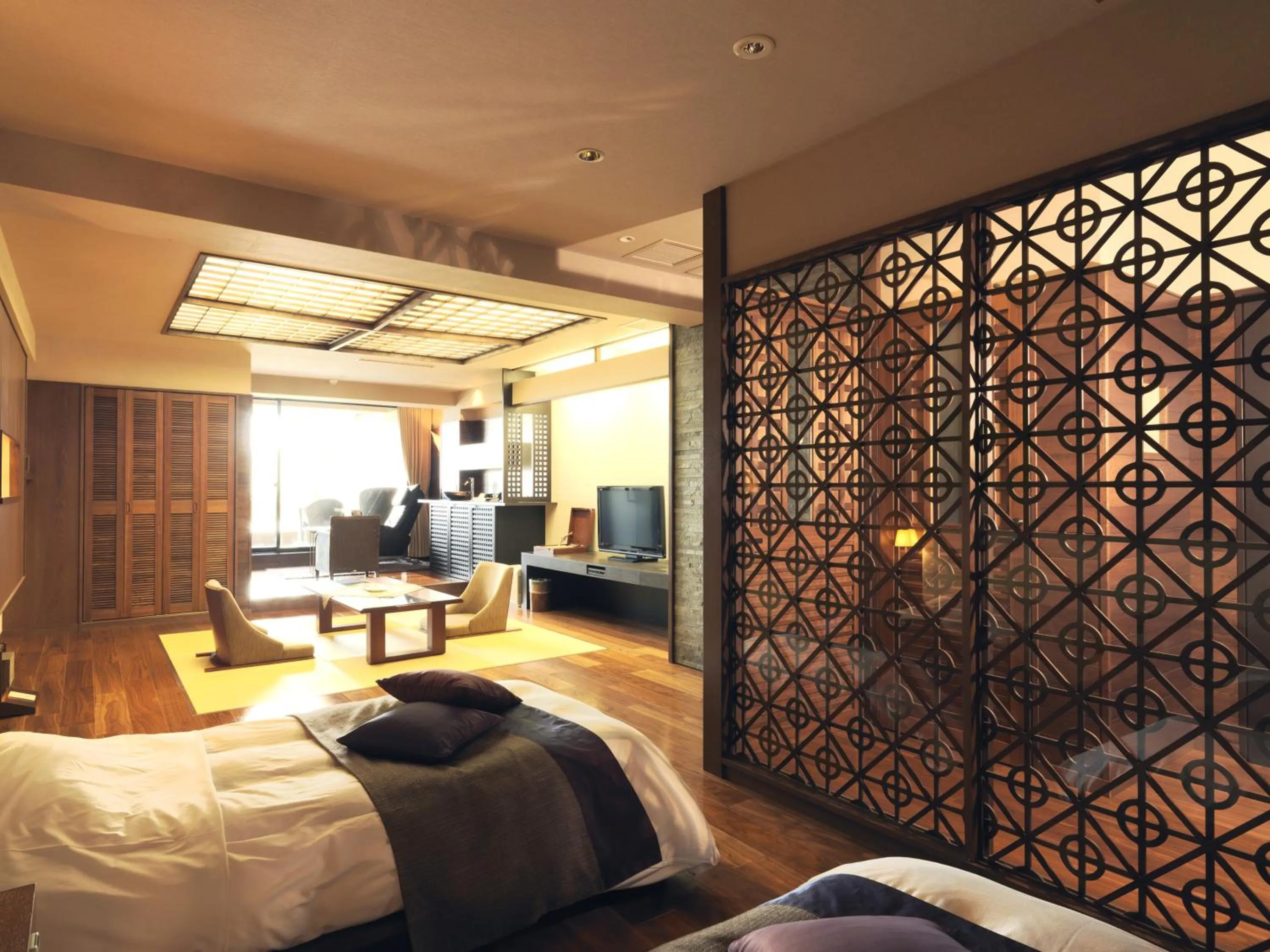 Photo of the whole room, Bed in Hokuten no Oka Abashiriko Tsuruga Resort