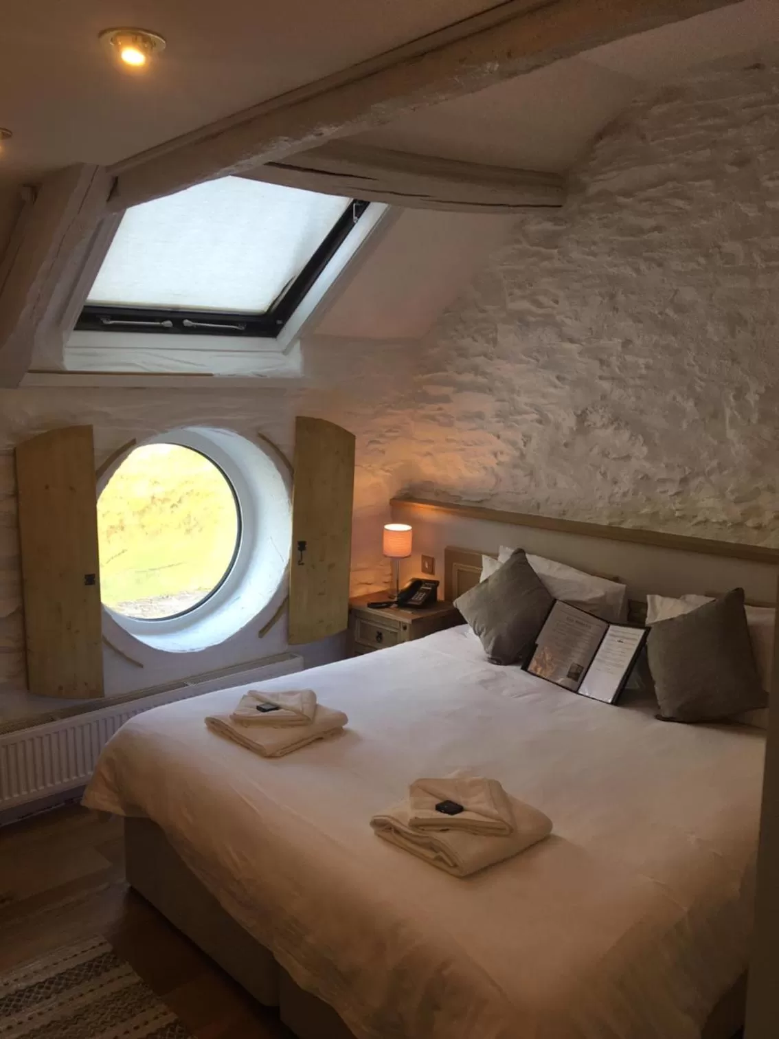 Bed in Tynycornel Hotel