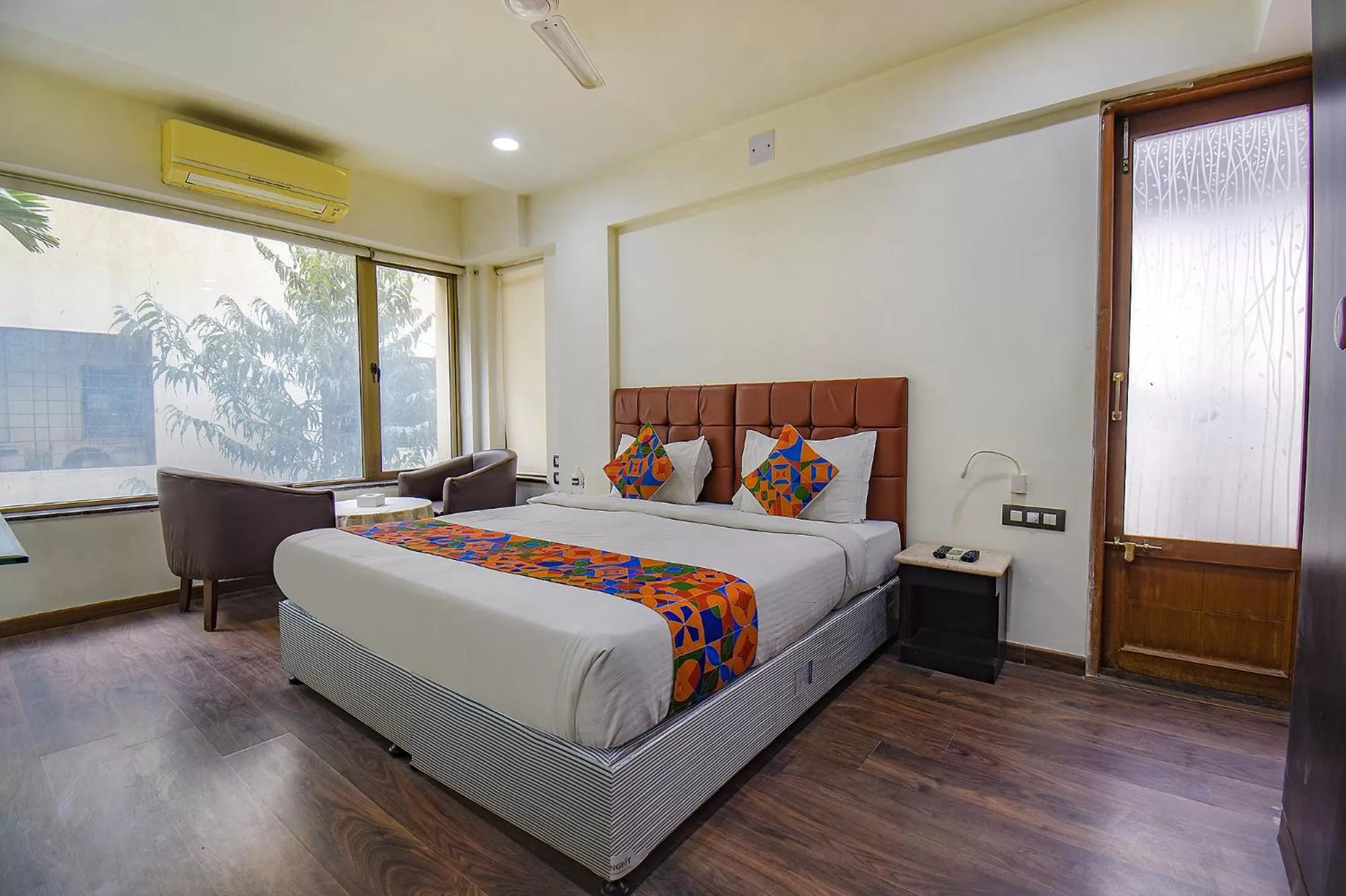 Bed in FabHotel SR Wakad - Nr Mall of Millenium