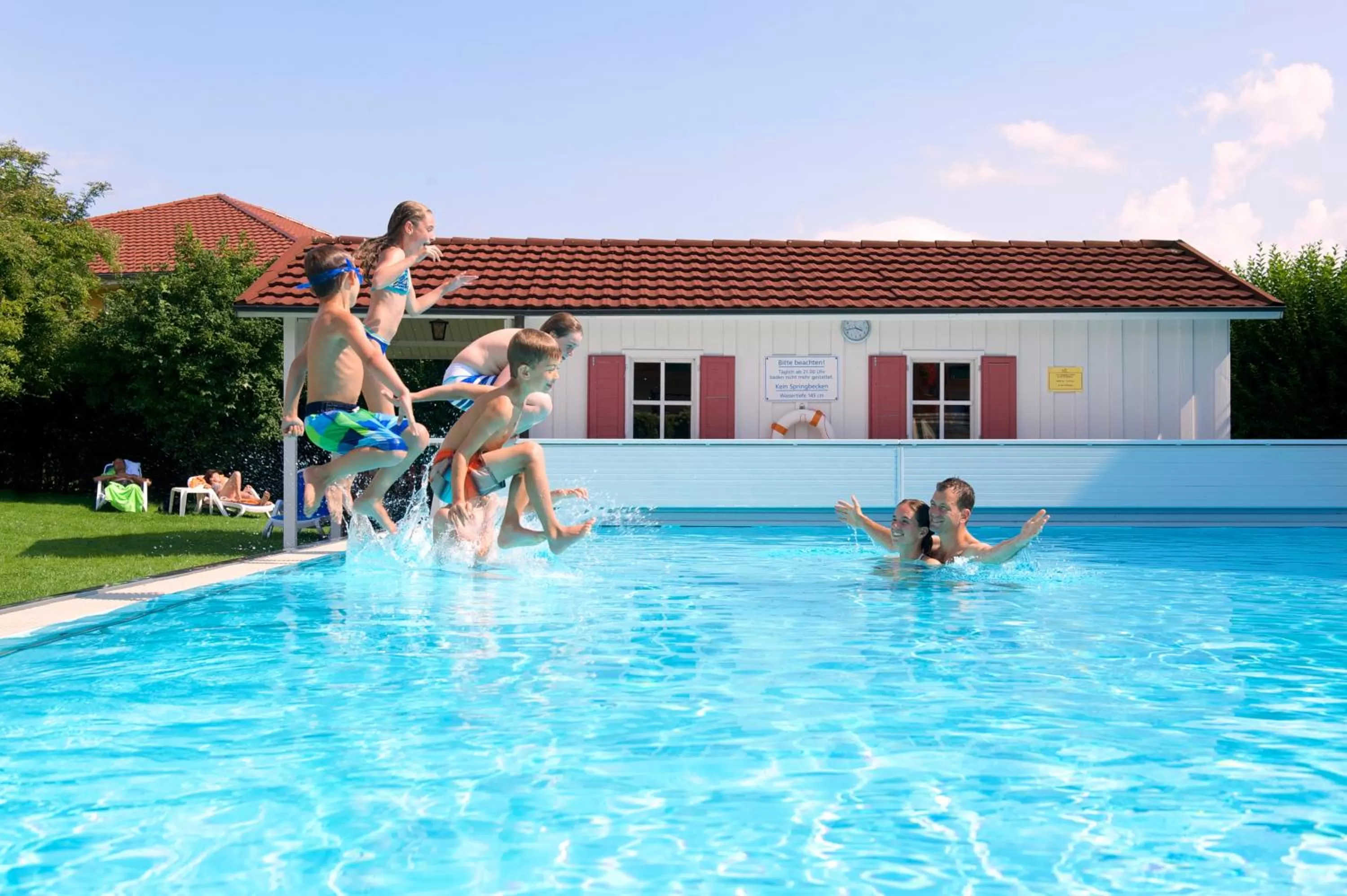 Open Air Bath in Ringhotel Krone