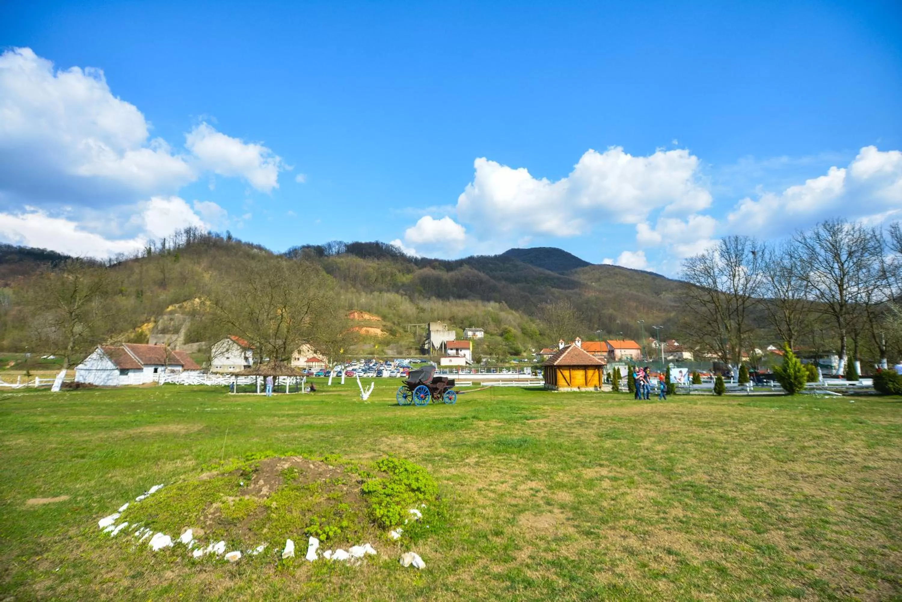 Garden view in B&B Etno Village Sunčana Reka