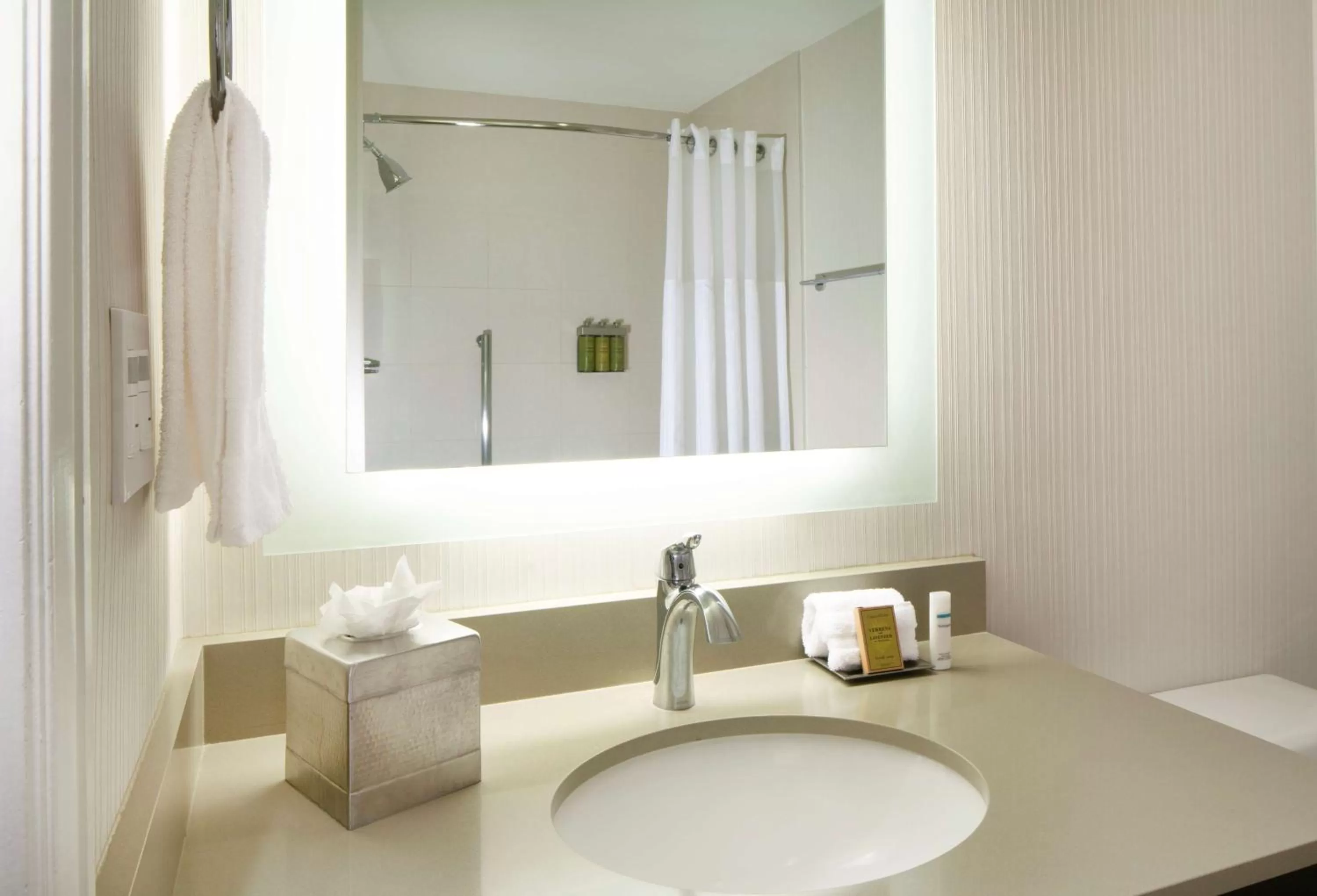 Bathroom in Hilton Santa Cruz Scotts Valley