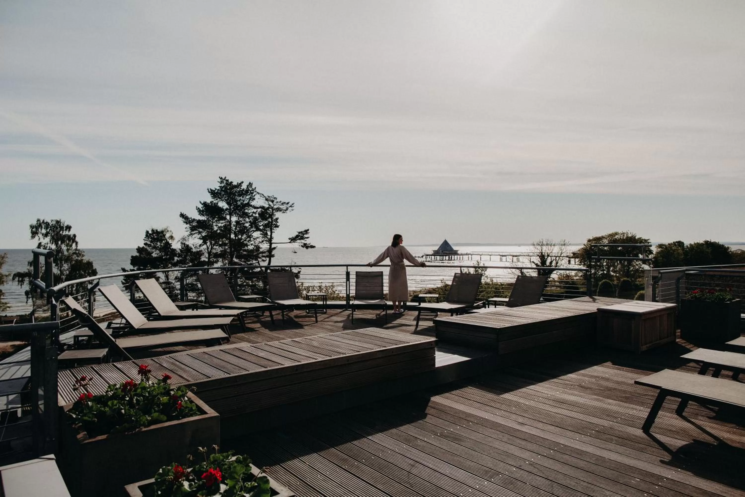 Balcony/Terrace in Strandhotel Ostseeblick