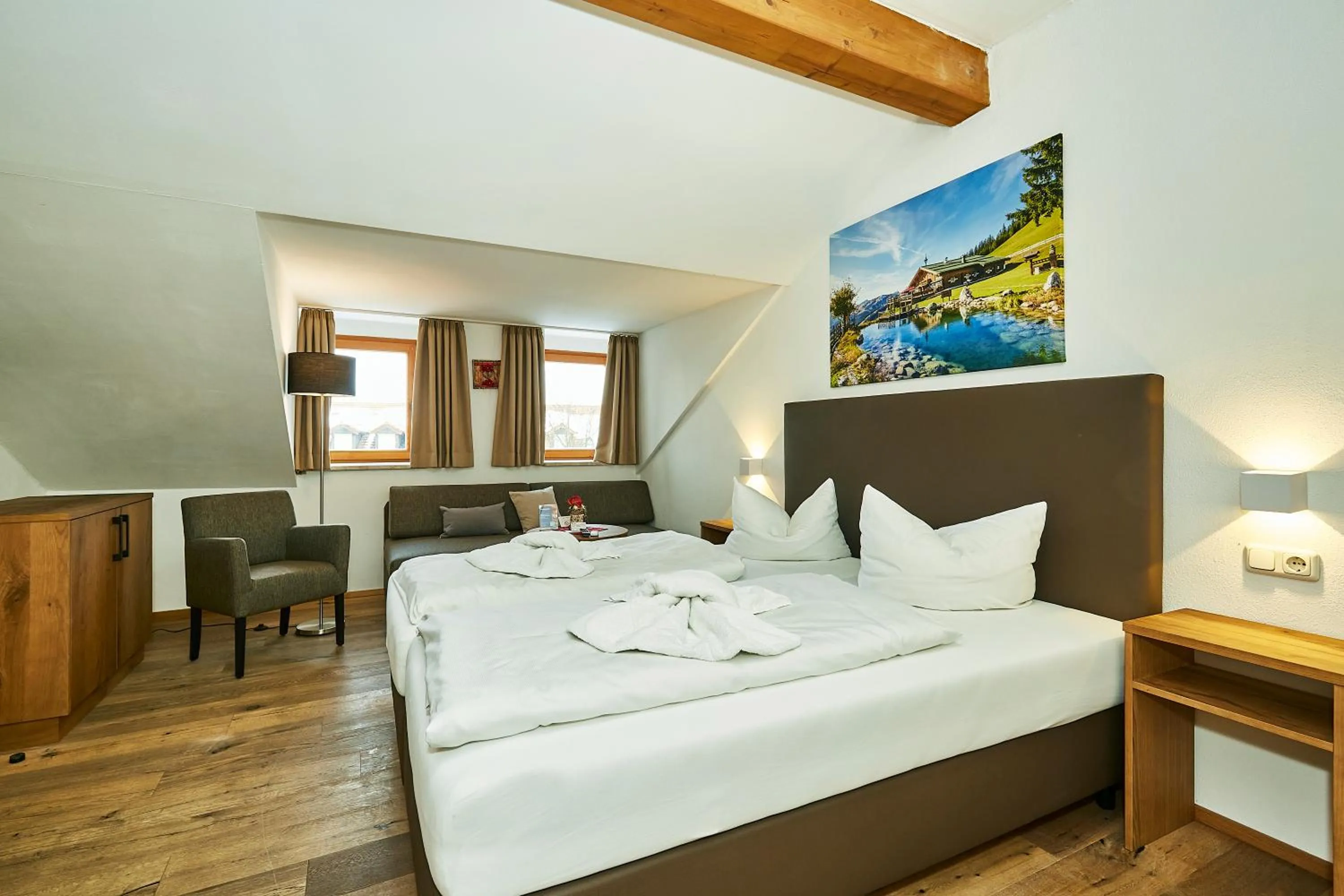 Bed in Hotel Rupertihof