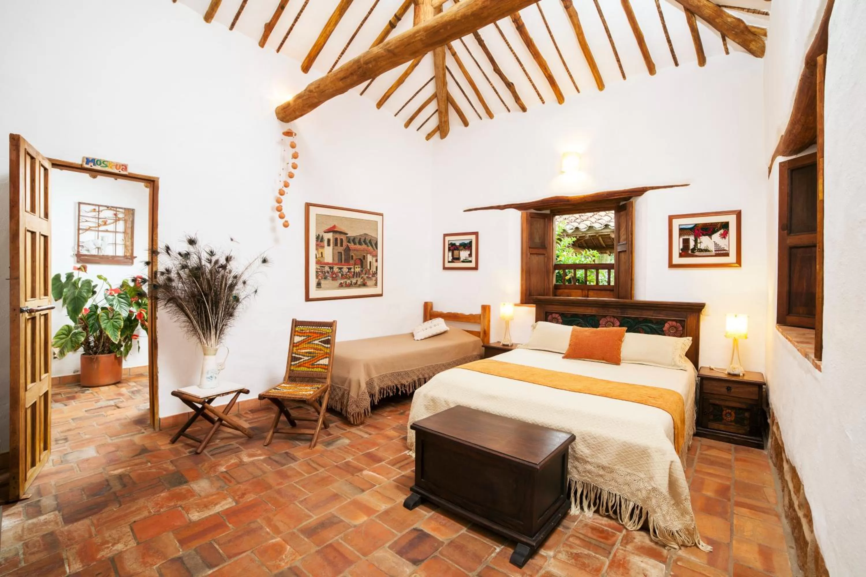 Bed in Hotel Buenosaires Barichara