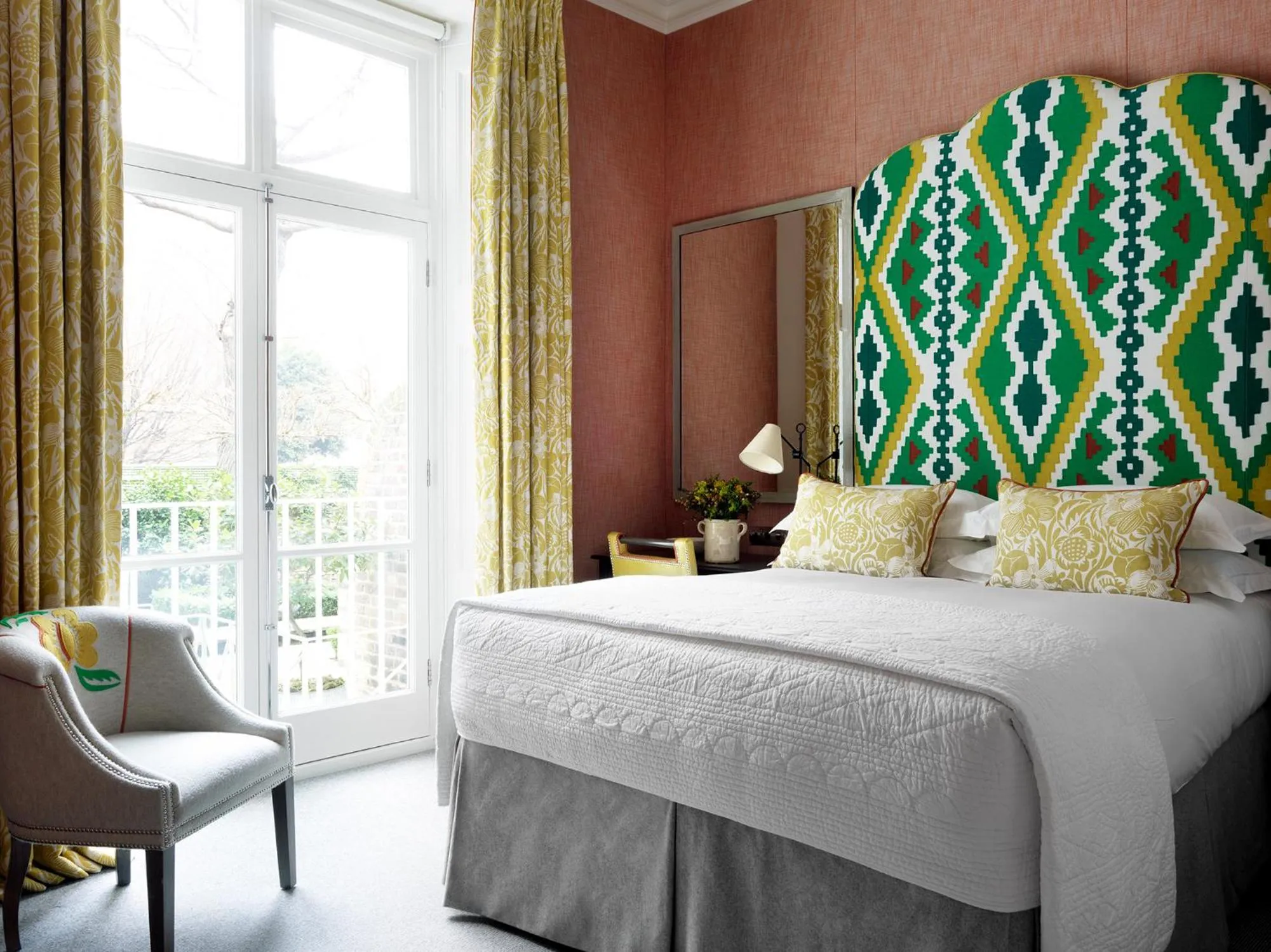 Bedroom, Bed in Number Sixteen, Firmdale Hotels