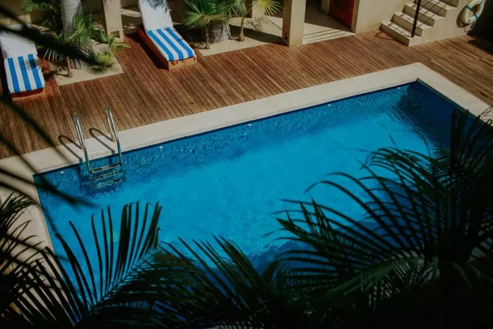 Pool view in Hotel Casa Tota